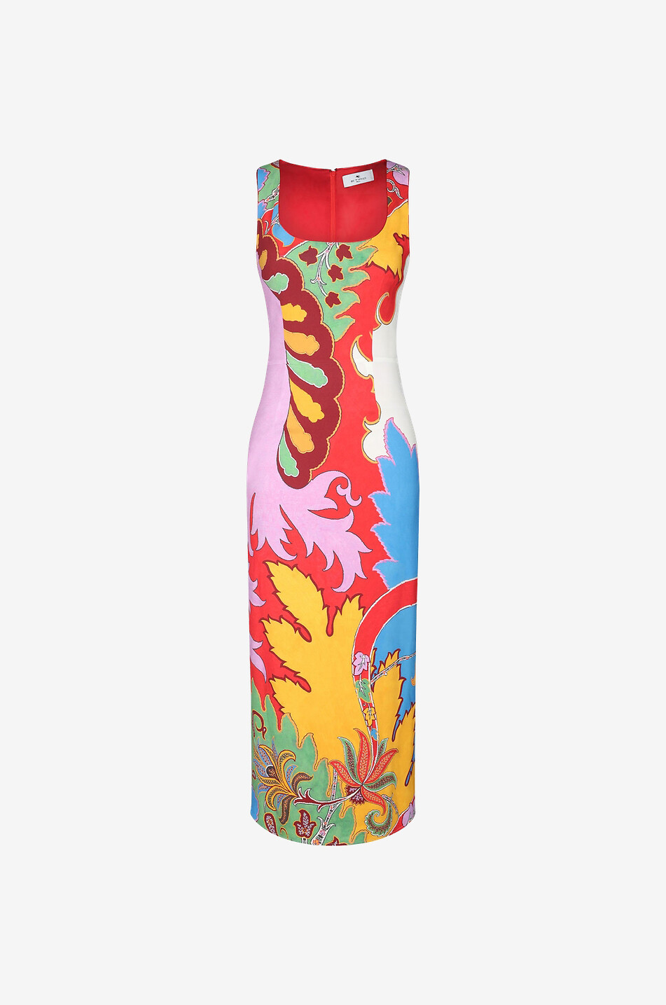 Ärmelloses Etuikleid mit Print Archival Paisley