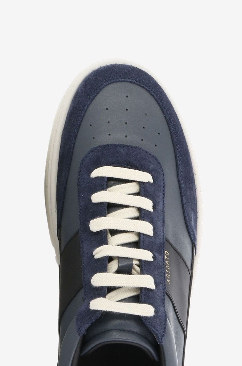 AXEL ARIGATO Flache Schnürsneakers aus Leder Orbit Vintage Herren DUNKELBLAU 5