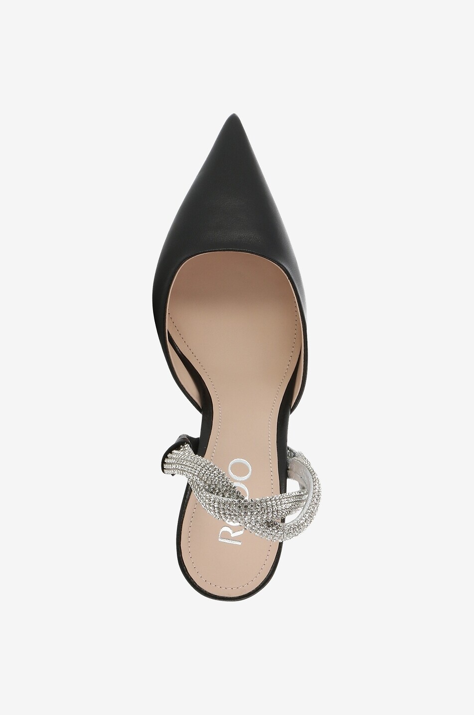 RODO Slingback-Pumps aus Leder Damen SCHWARZ 5