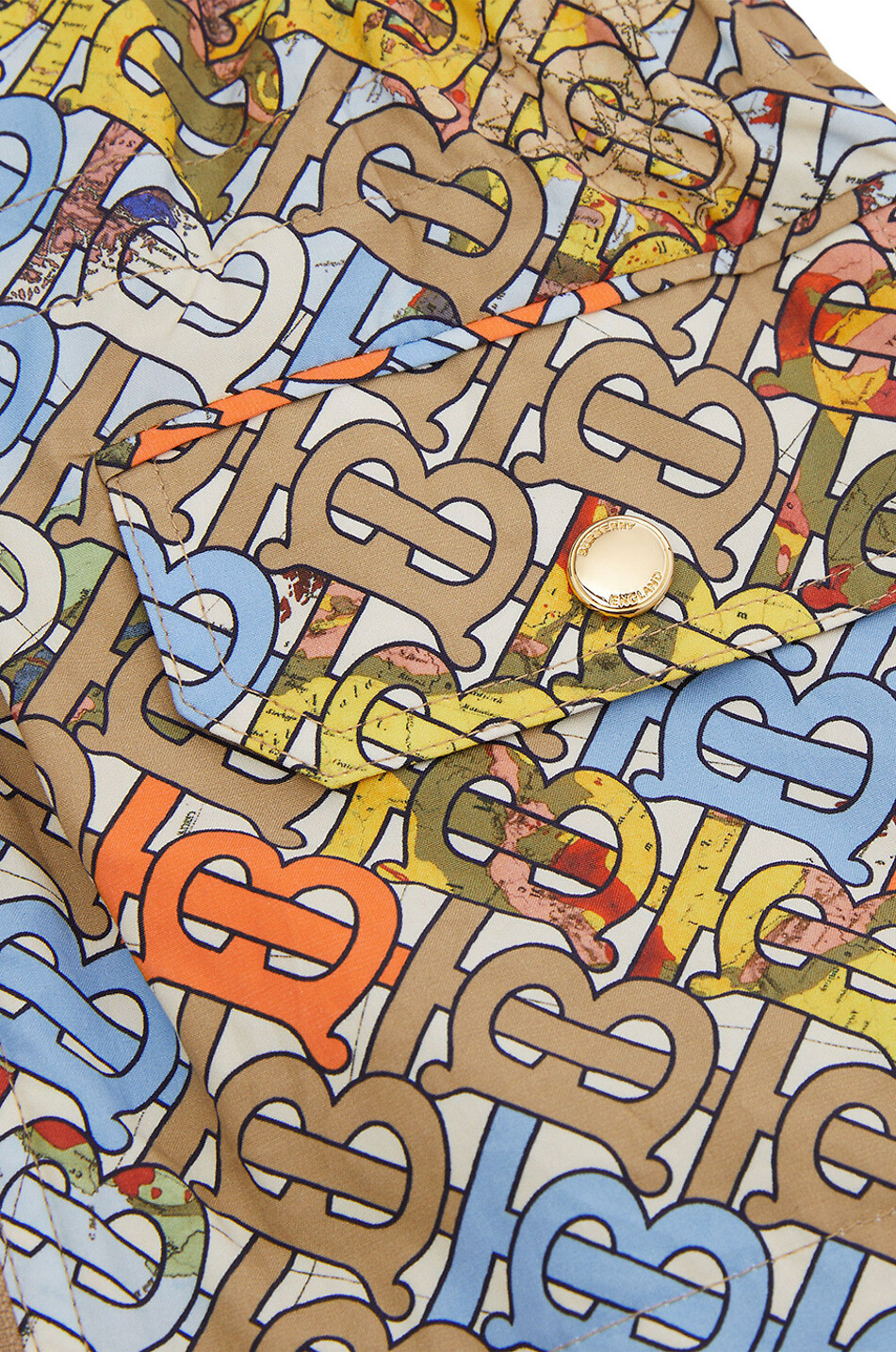 Leichter Mädchen-Parka Bridget Monogram Map