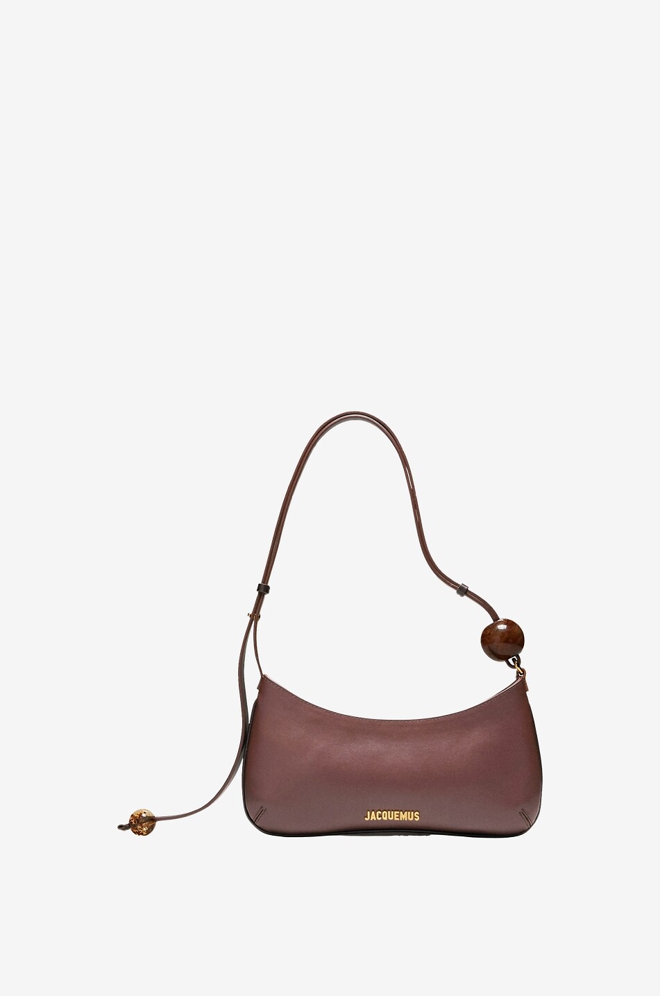 Schultertasche aus Glattleder Le Bisou Perle