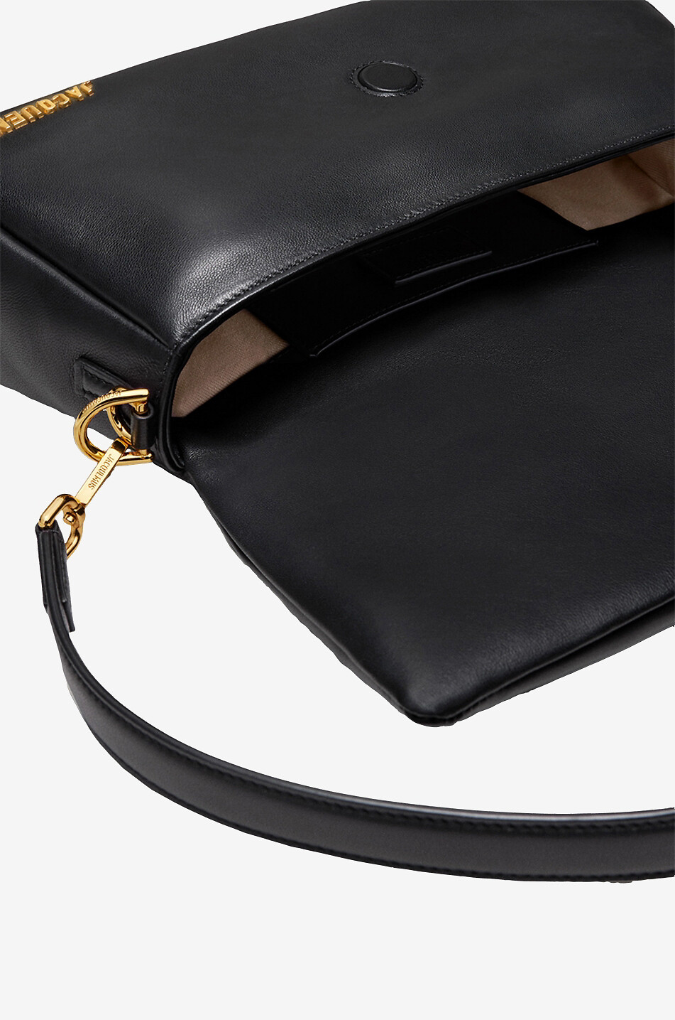 JACQUEMUS Le Bambimou nappa leather shoulder bag Women BLACK 5