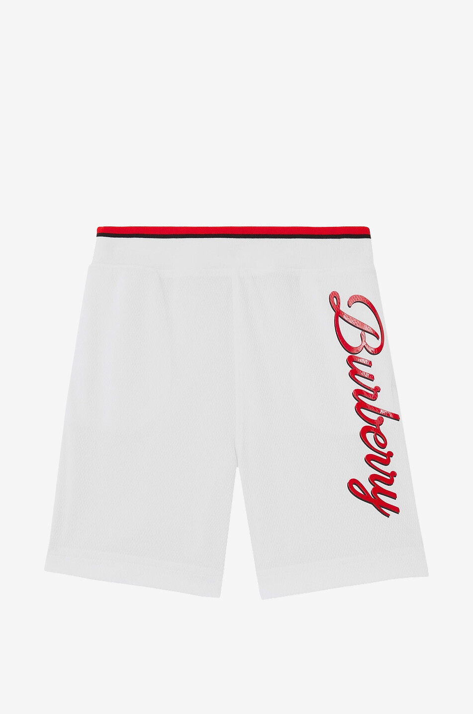 BURBERRY Short garçon en mesh motif logo Varsity Kenny Garçon BLANC 1