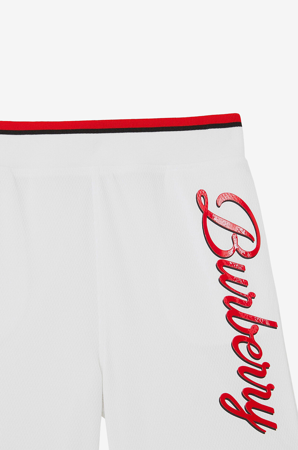 BURBERRY Short garçon en mesh motif logo Varsity Kenny Garçon BLANC 4