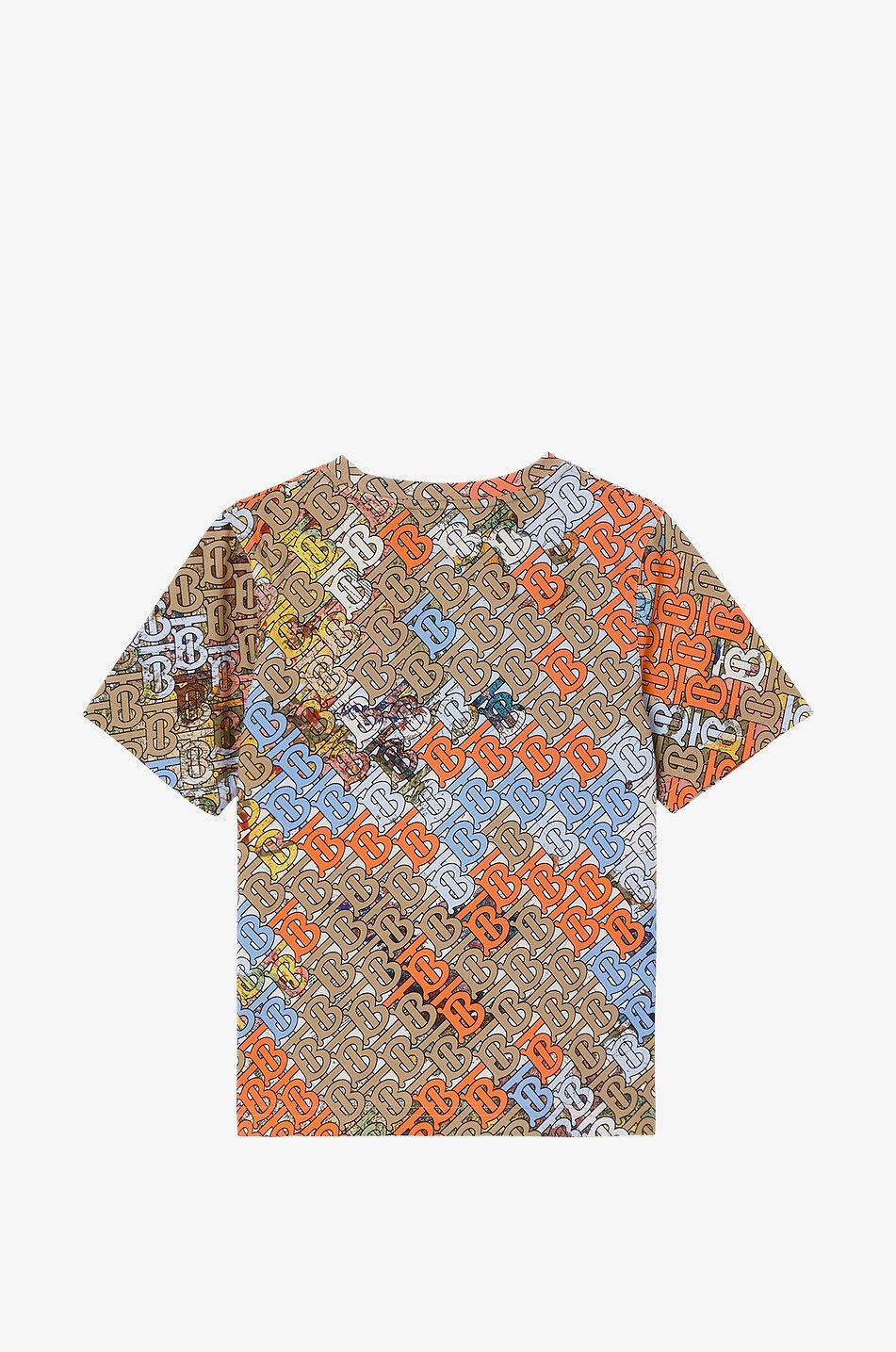 Devan Monogram Map boy's short-sleeved T-shirt
