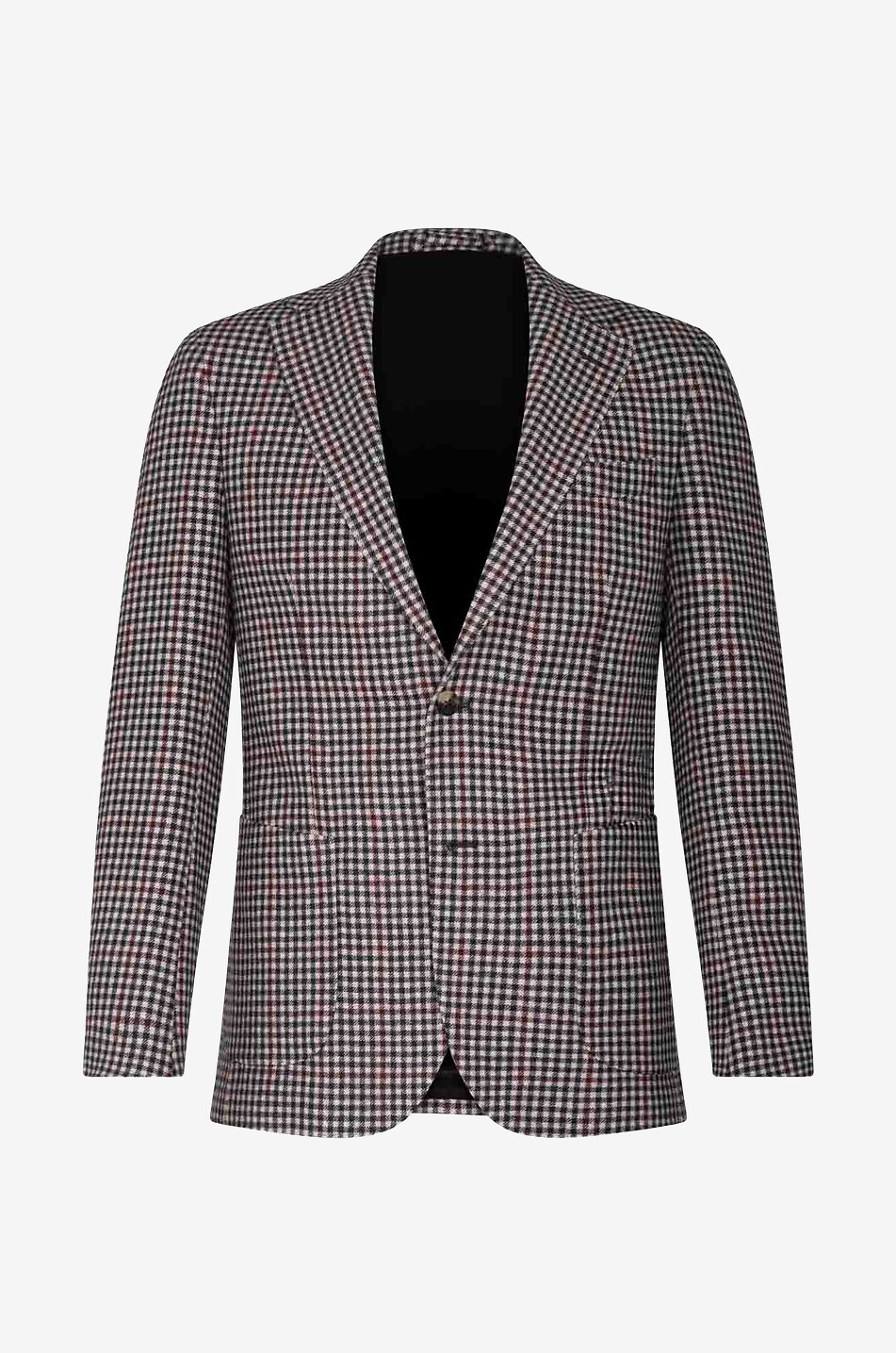 Gallipoli bicolour gingham check adorned wool blazer