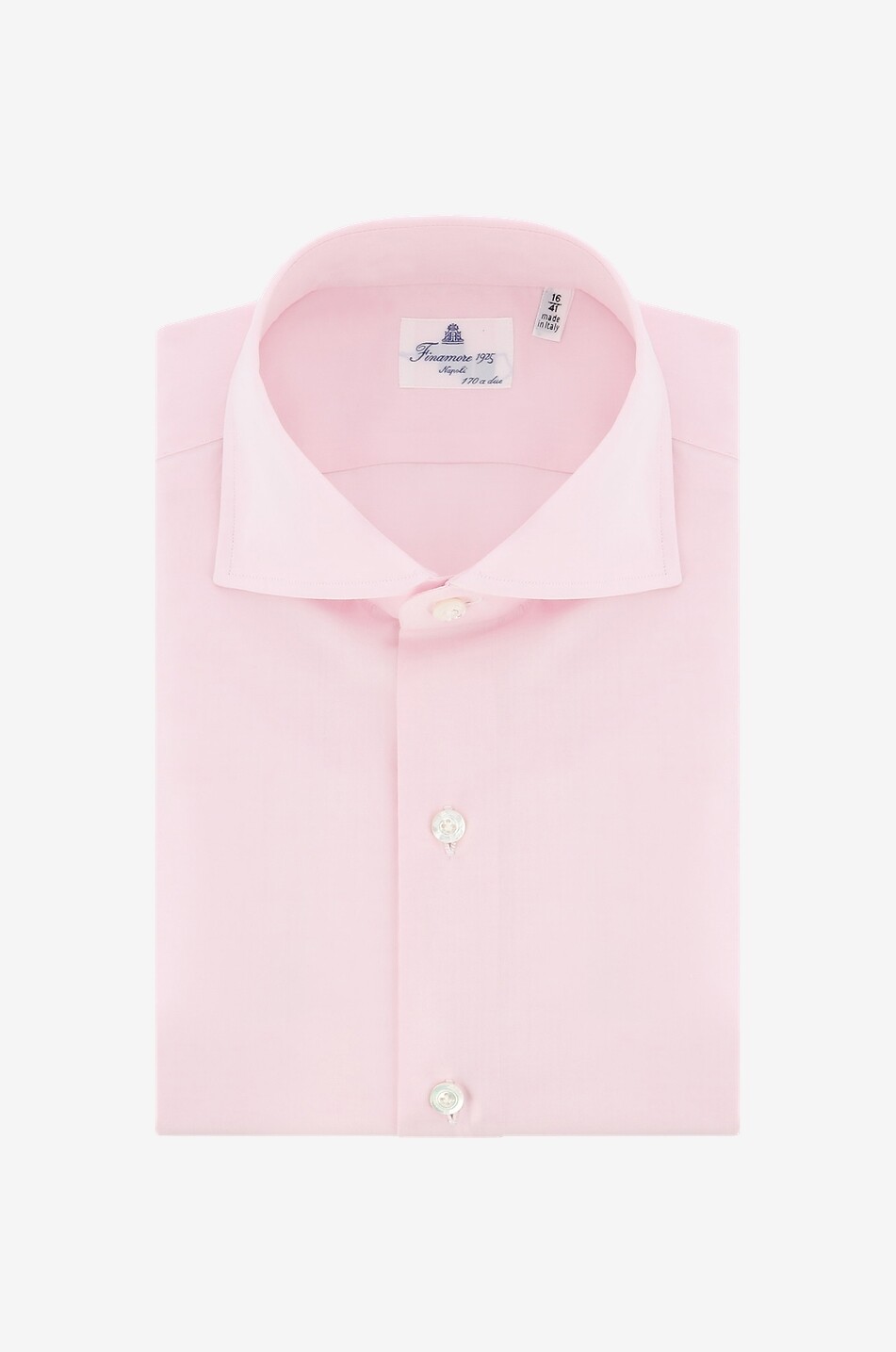 FINAMORE Langärmeliges Baumwollhemd Edoardo Herren ROSA 1