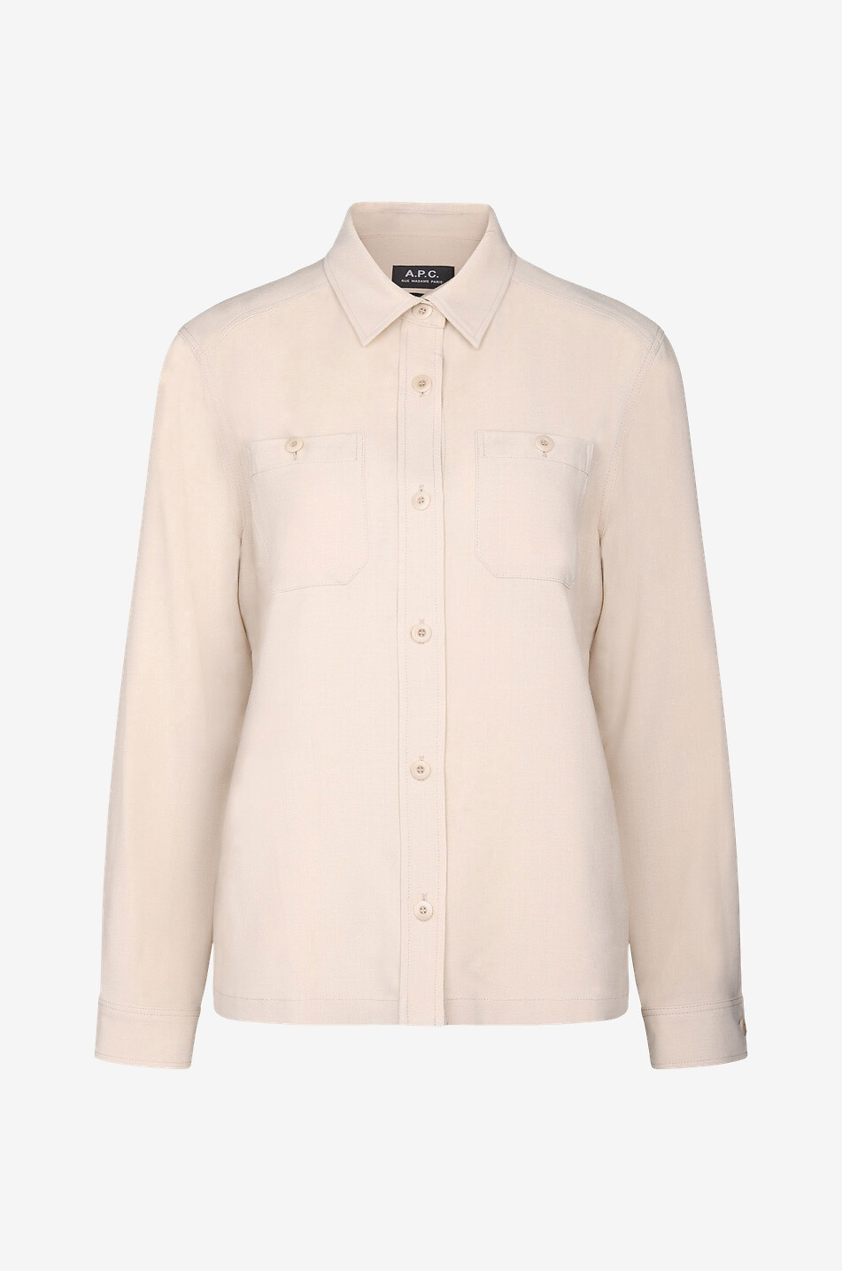 Überhemd aus Piqué-Wollmix Chloe