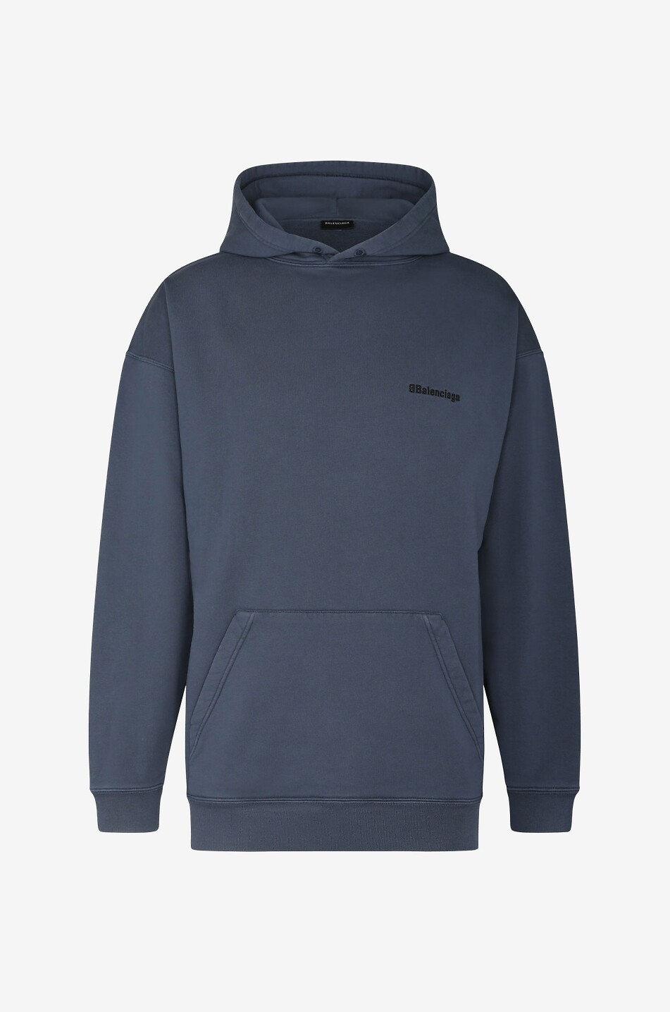 BALENCIAGA BB Corp Medium Fit hooded sweatshirt Men DARK BLUE 1