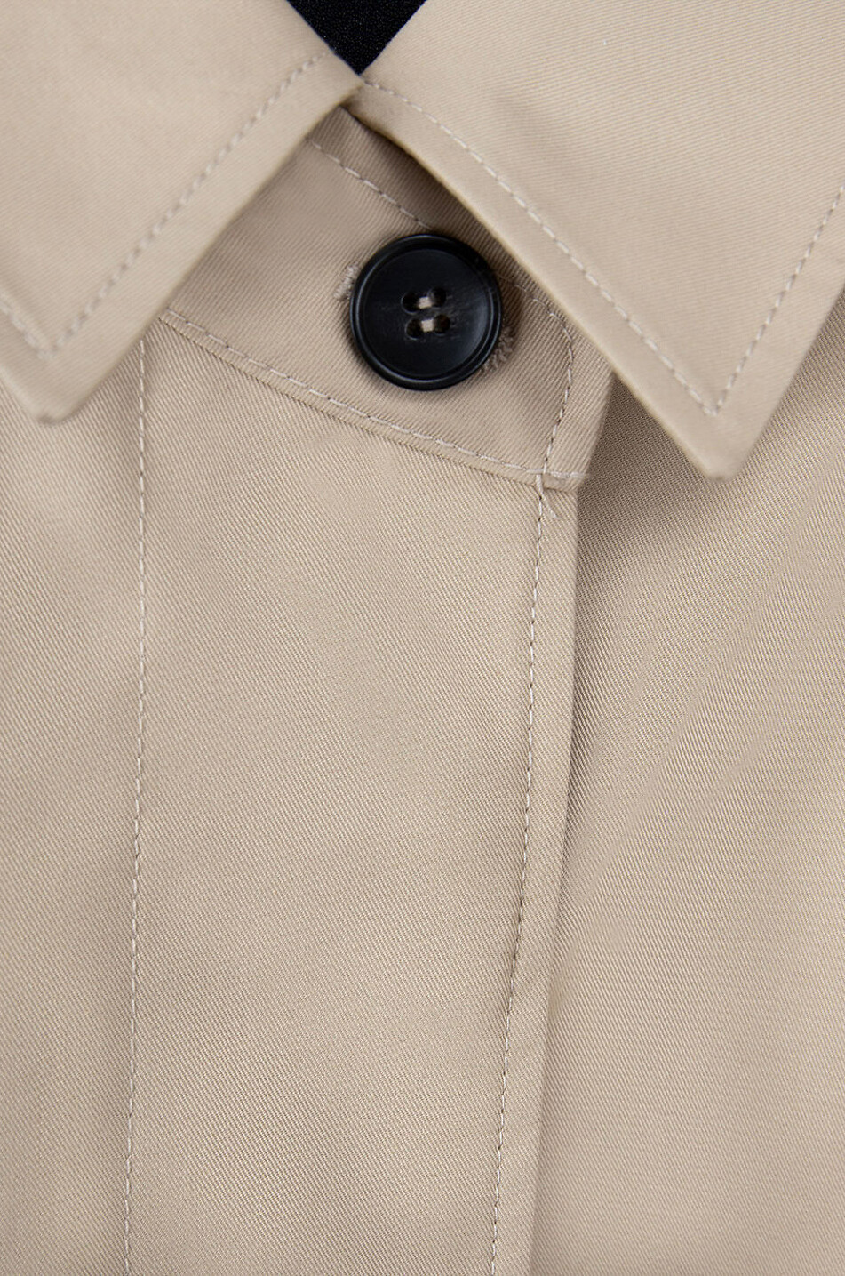 Lembi short flared gabardine trench coat