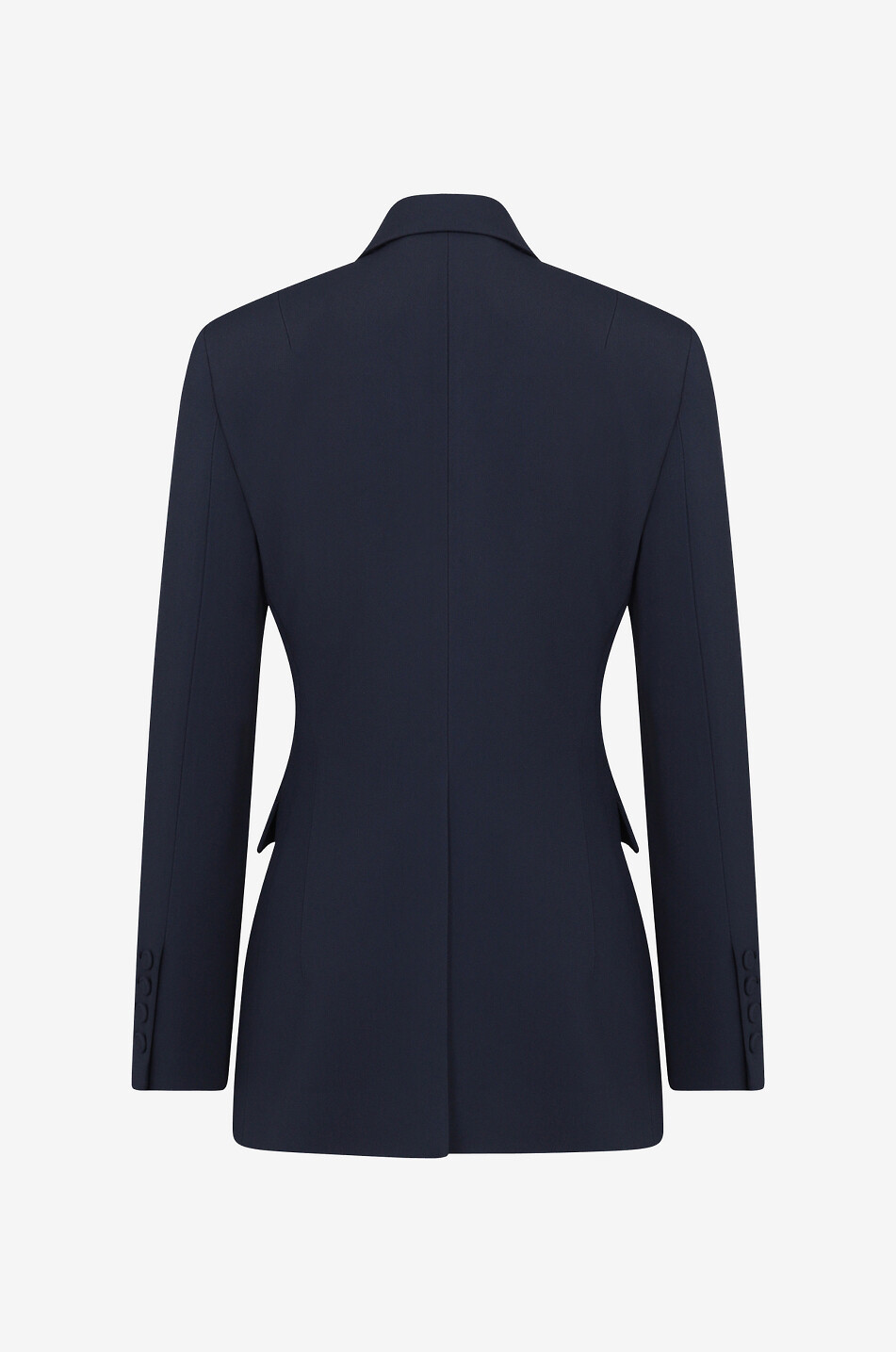 Fluid crepe cinched blazer