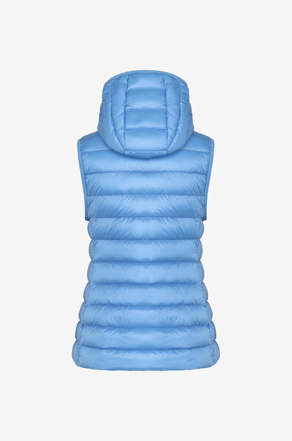 MONCLER Daunenweste mit Kapuze Glygos Damen MITTELBLAU 2