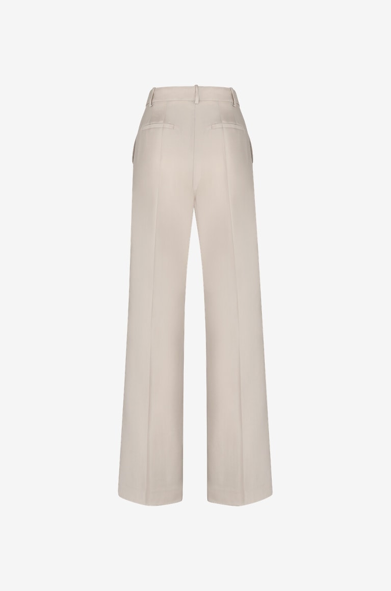 LOULOU STUDIO Sbiru wool wide leg trousers Women BEIGE 2