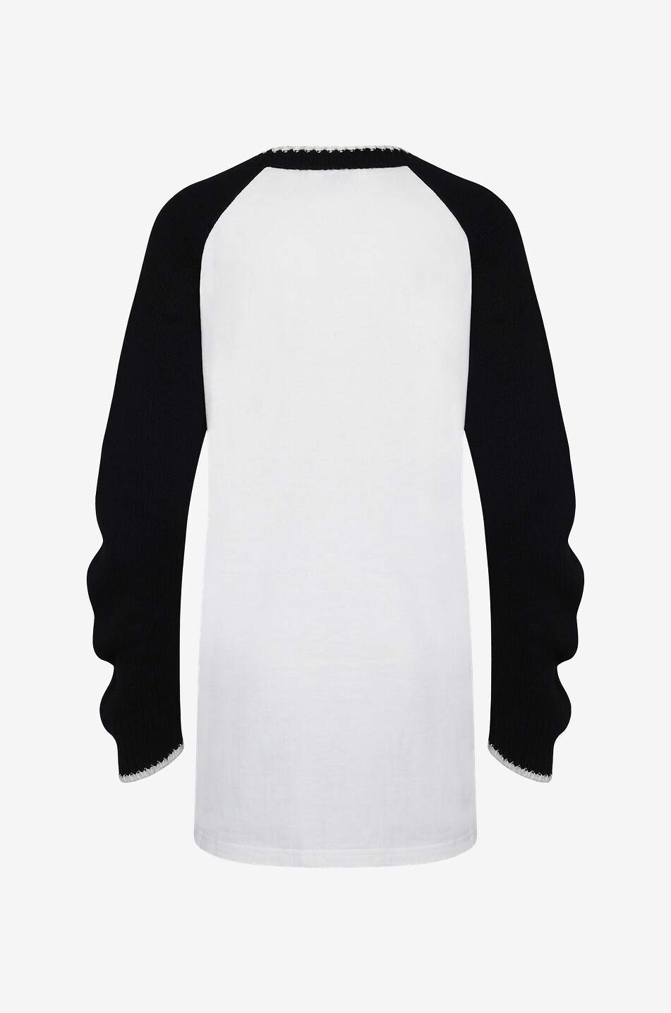 Materialmix-Jacquard-Pullover 3 4 5 6