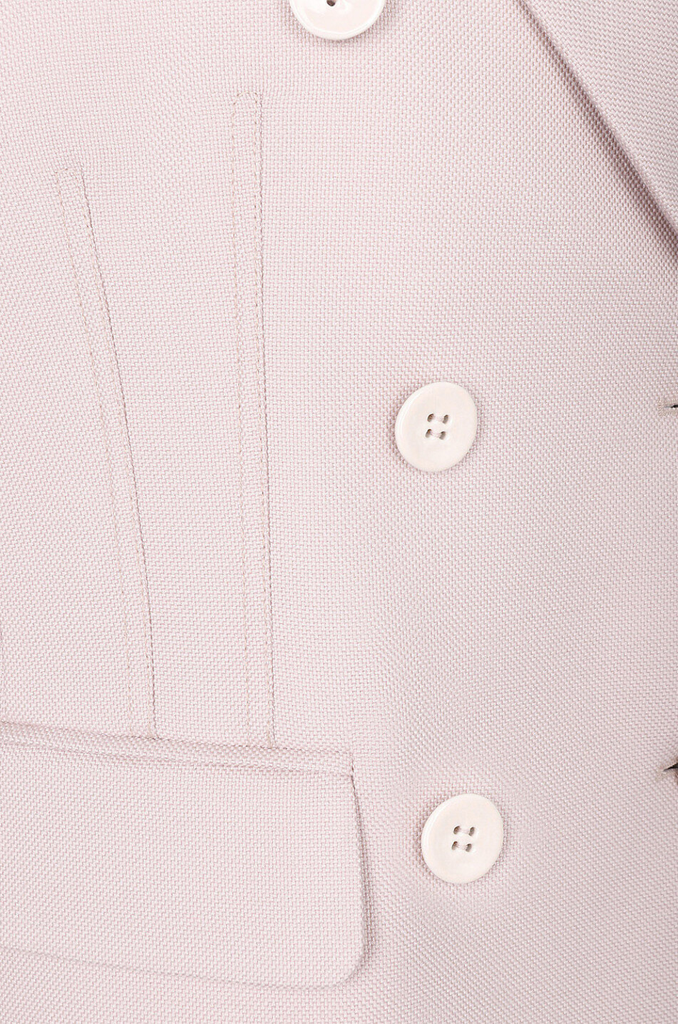 Zweireihiger Blazer aus Wolle und Seide im Korsett-Stil