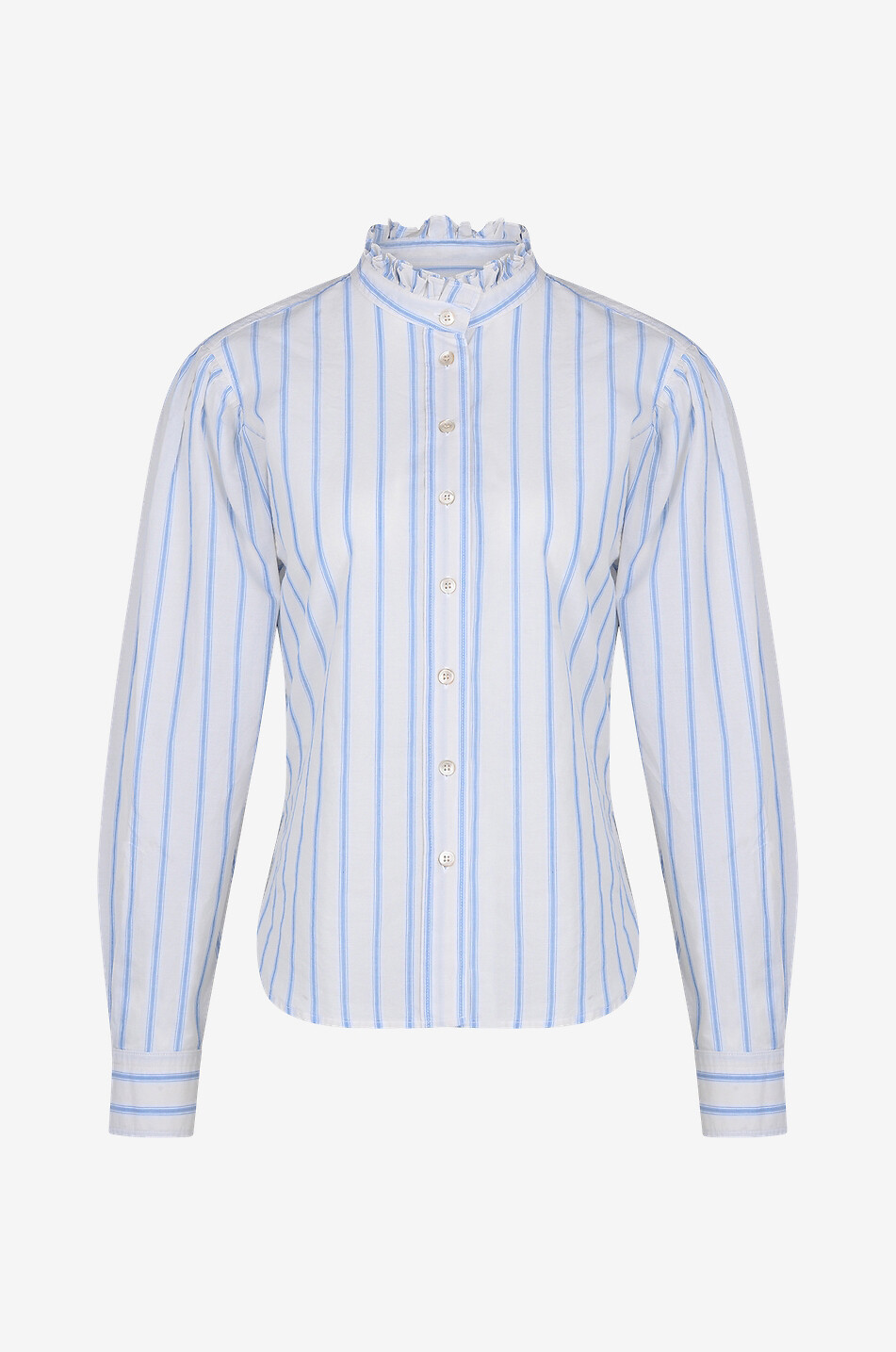 Chemise en voile de coton rayé Jancis