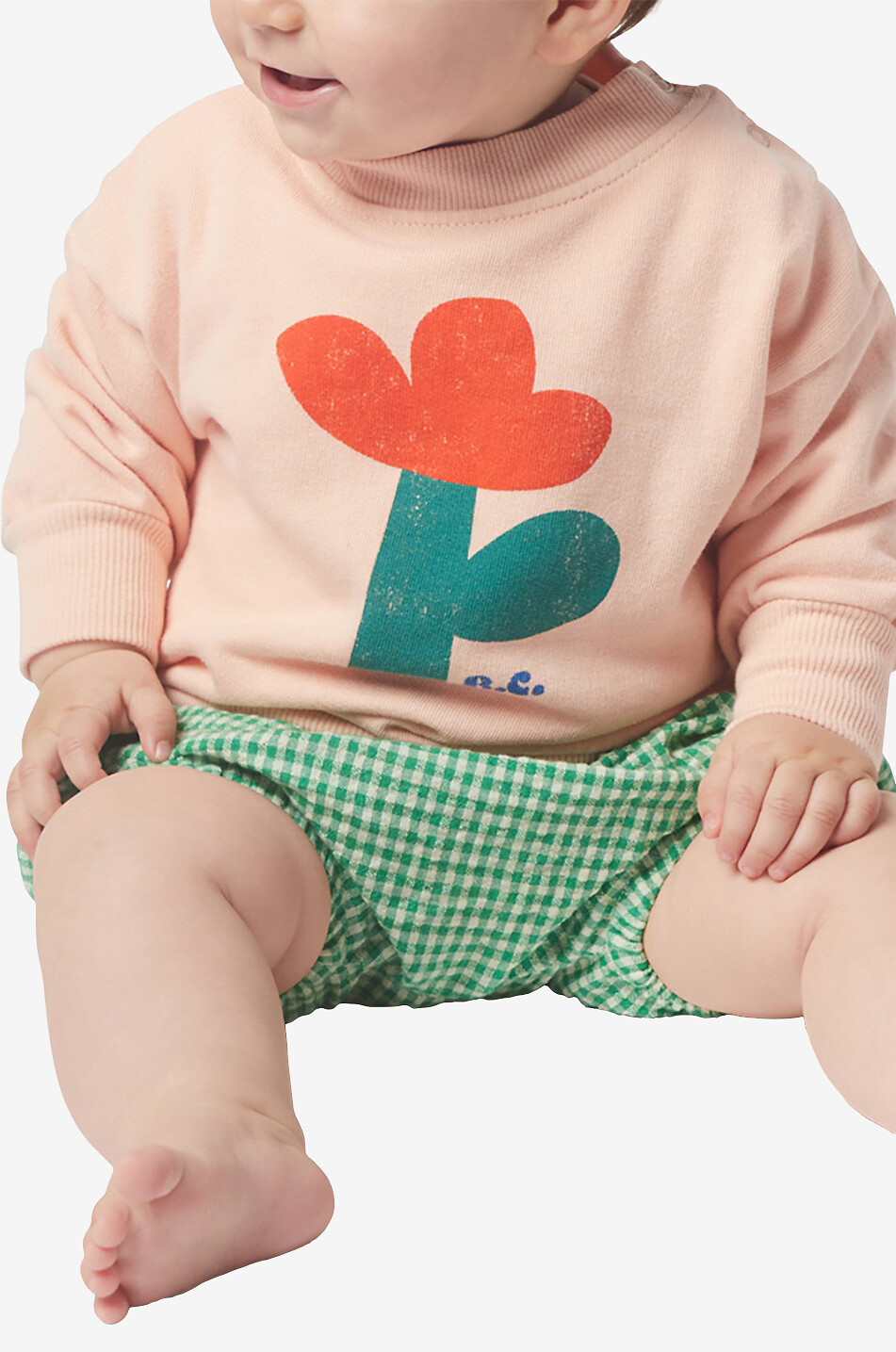 Sea Flower printed baby boxy sweatshirt