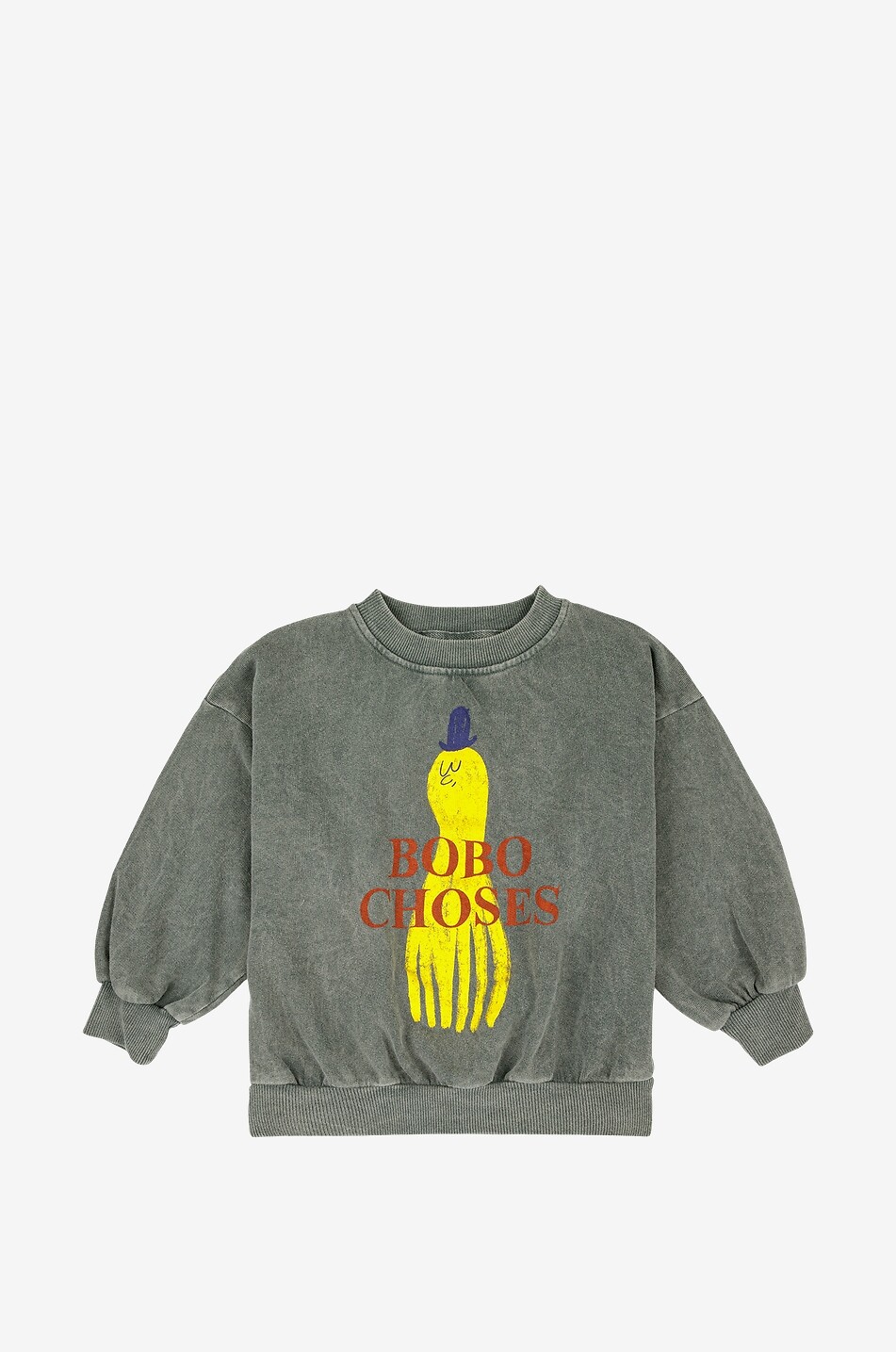 Jungen-Sweatshirt aus Bio-Baumwolle Yellow Squid