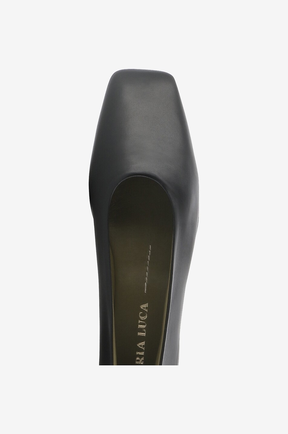 MARIA LUCA Ballerines à bout carré en cuir nappa Augusta Femme NOIR 5