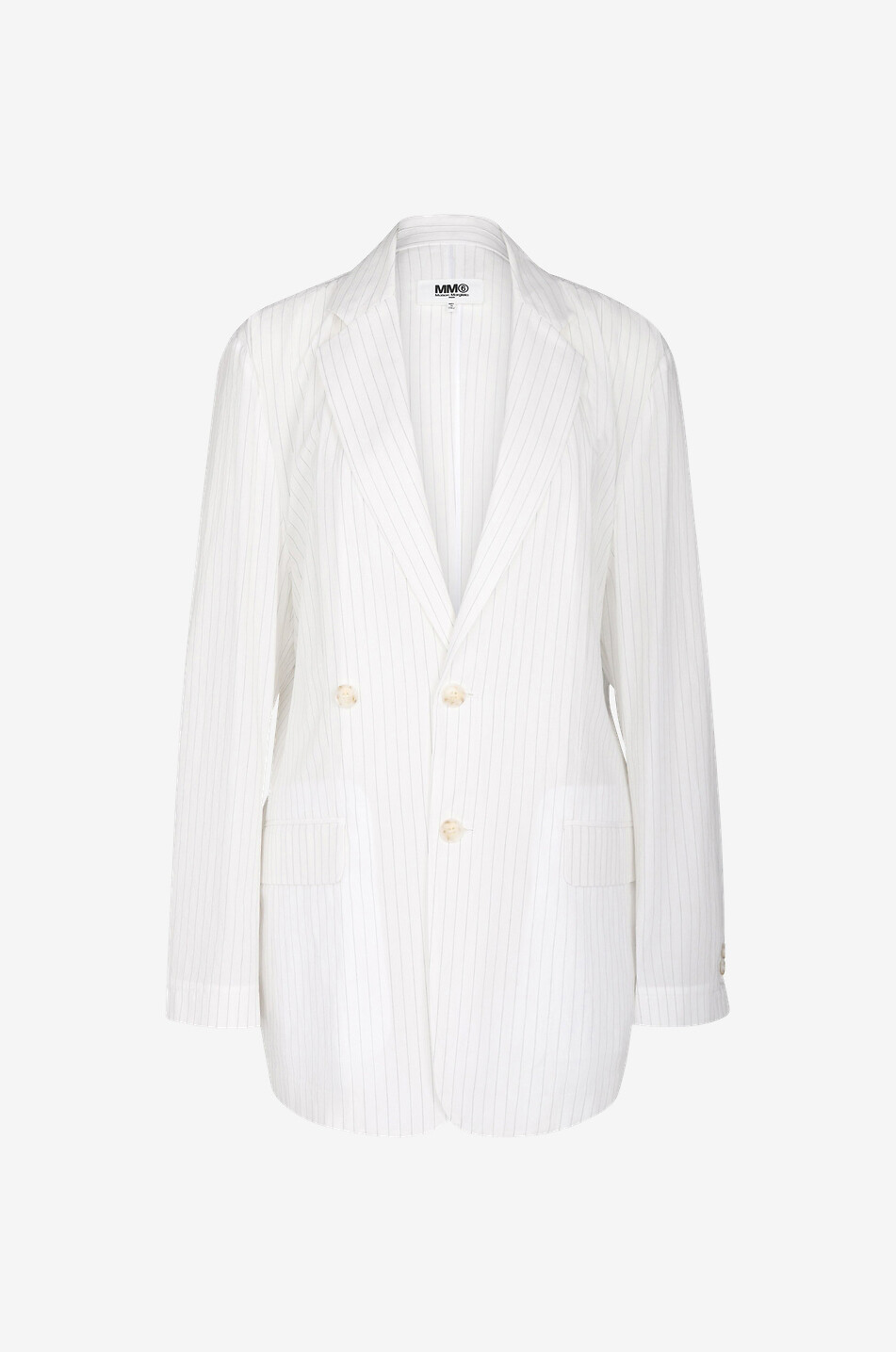 Blazer oversize à rayures milleraie