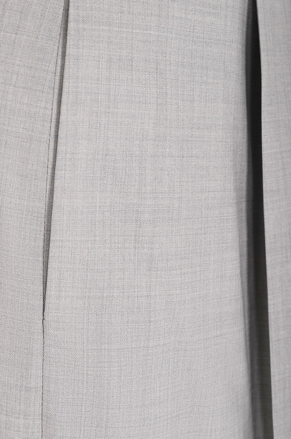 Pantalon à pinces large en laine à taille maille