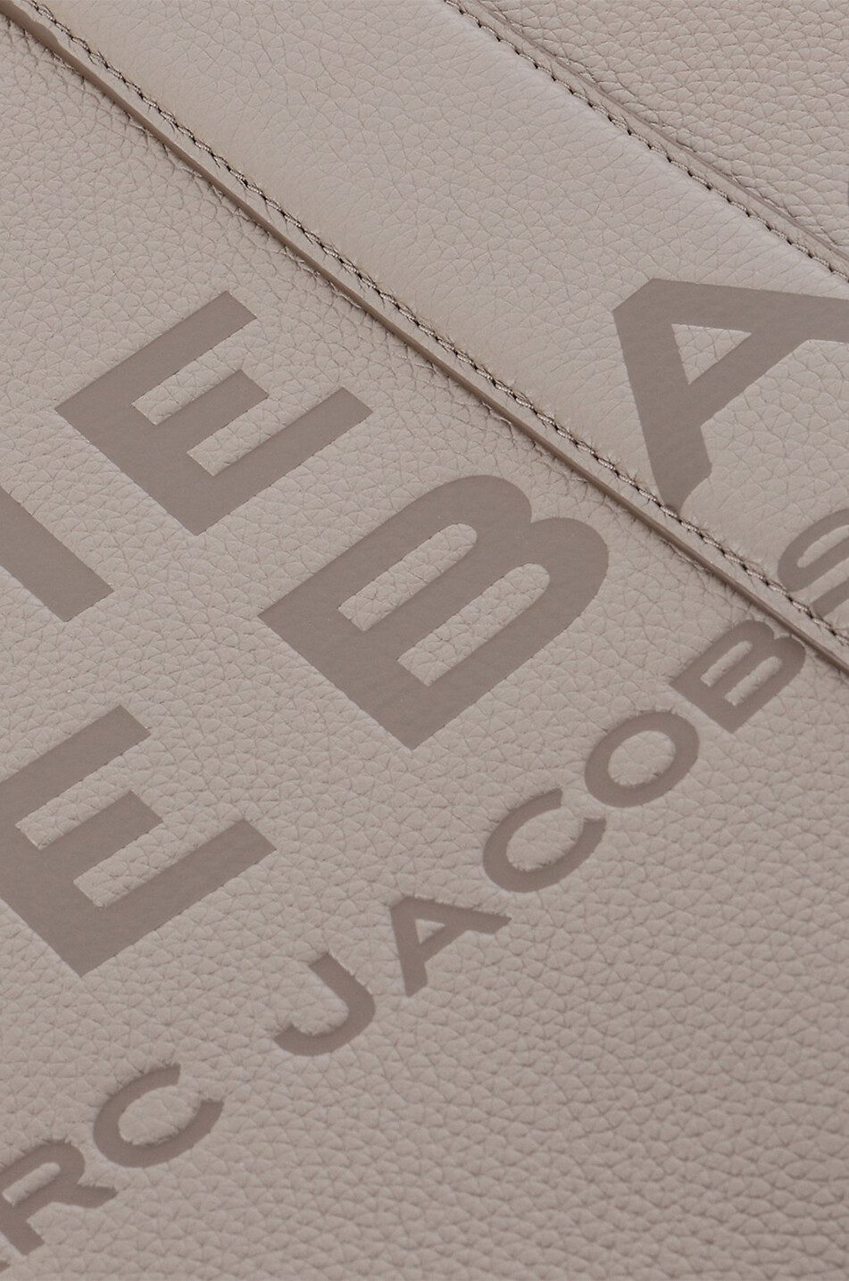 MARC JACOBS The Large Tote grained leather tote bag Women GREY 5