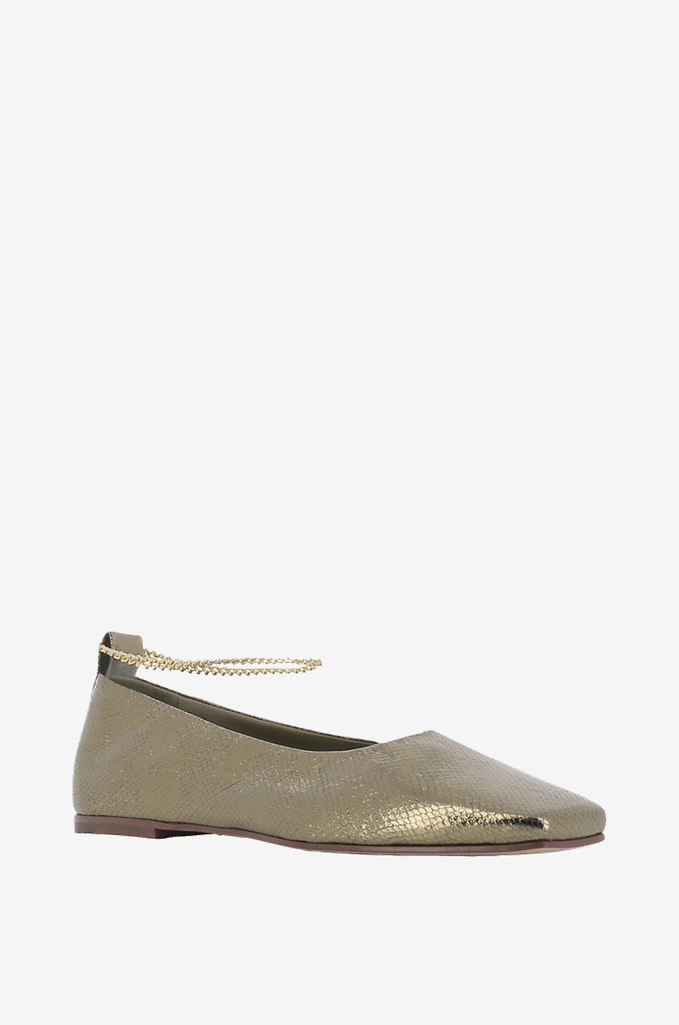 MARIA LUCA Ballerinas aus Leder mit eckiger Kappe Damen BRONZEFARBEN 1