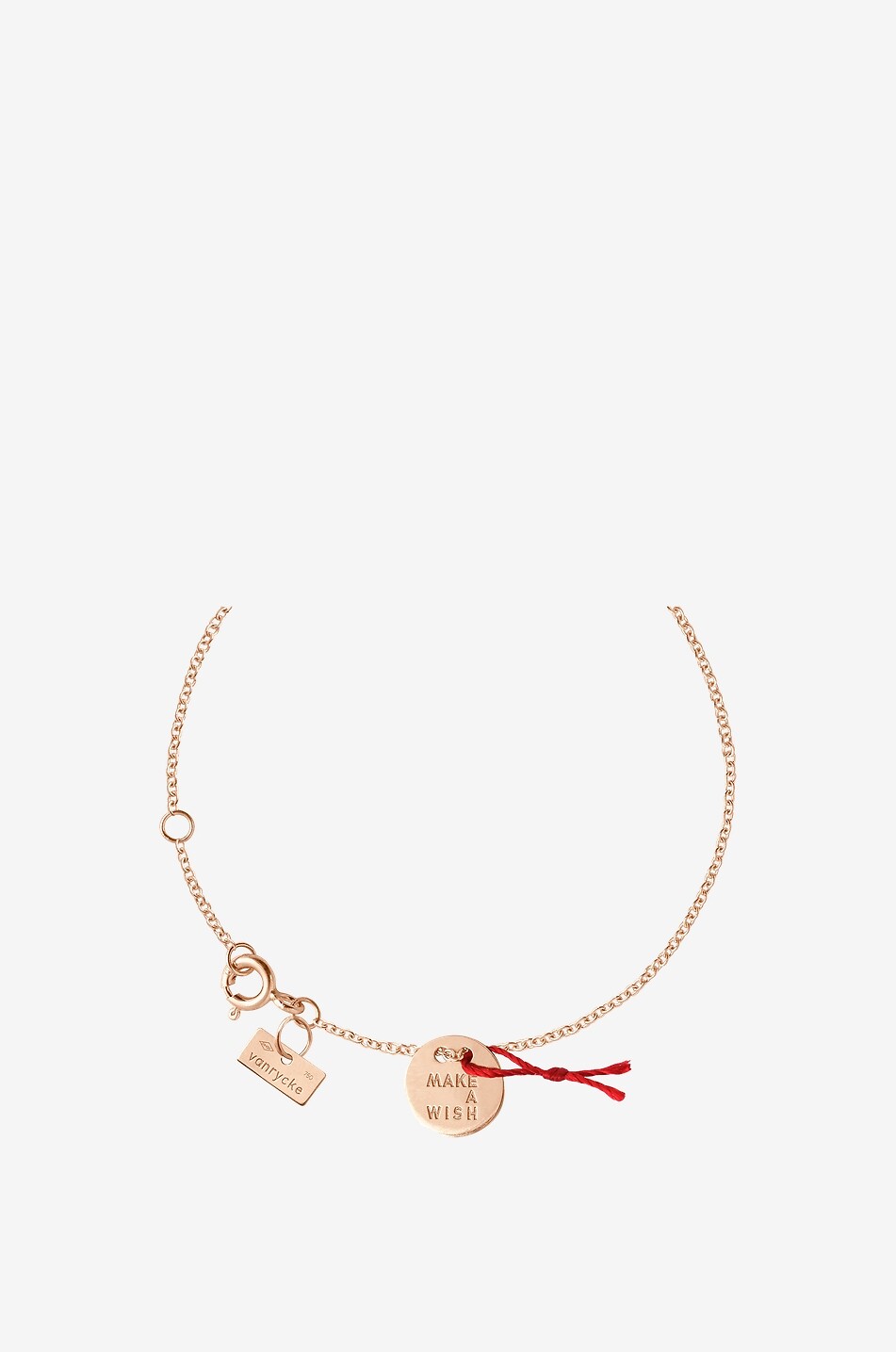 VANRYCKE Make A Wish rose gold bracelet with medal Women PINK 3