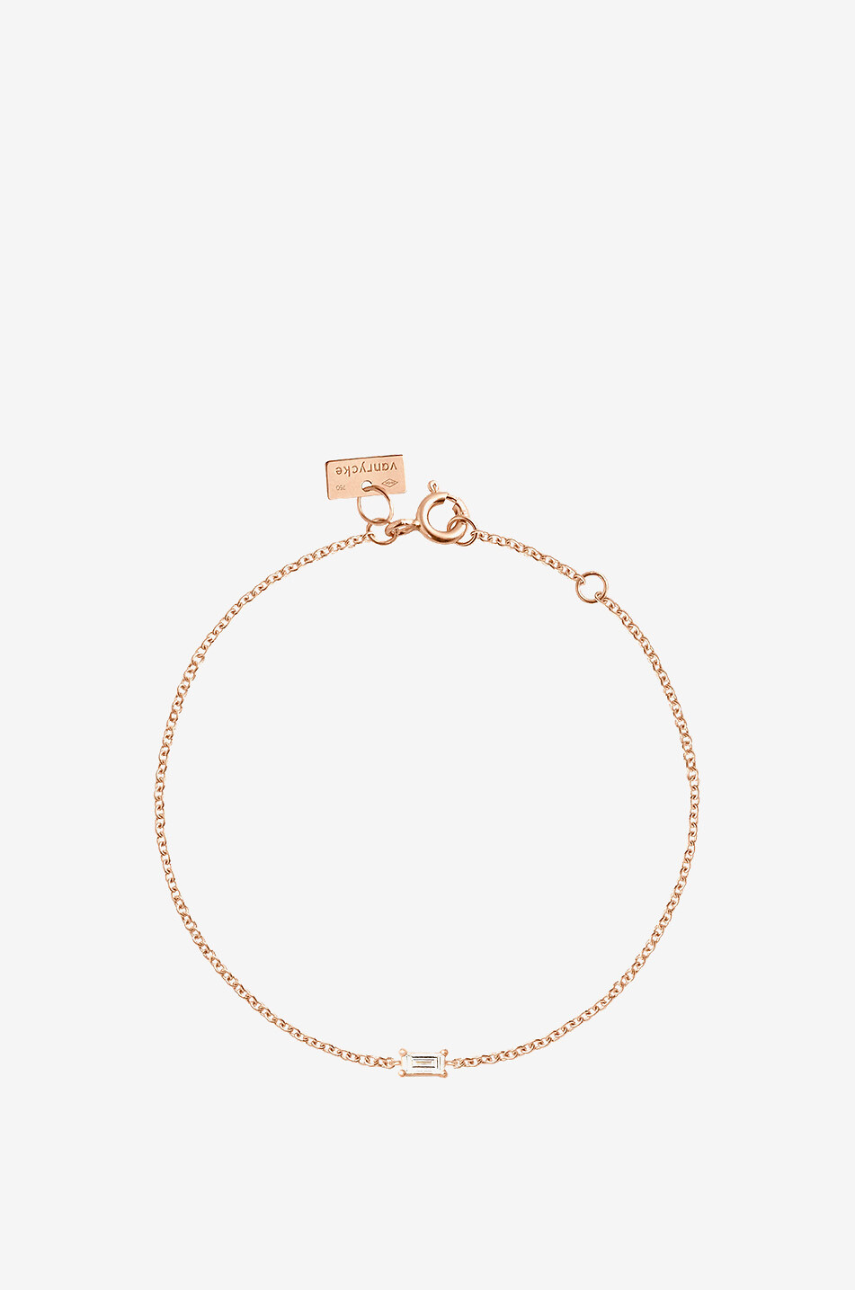 Georgia rose gold and diamond bracelet