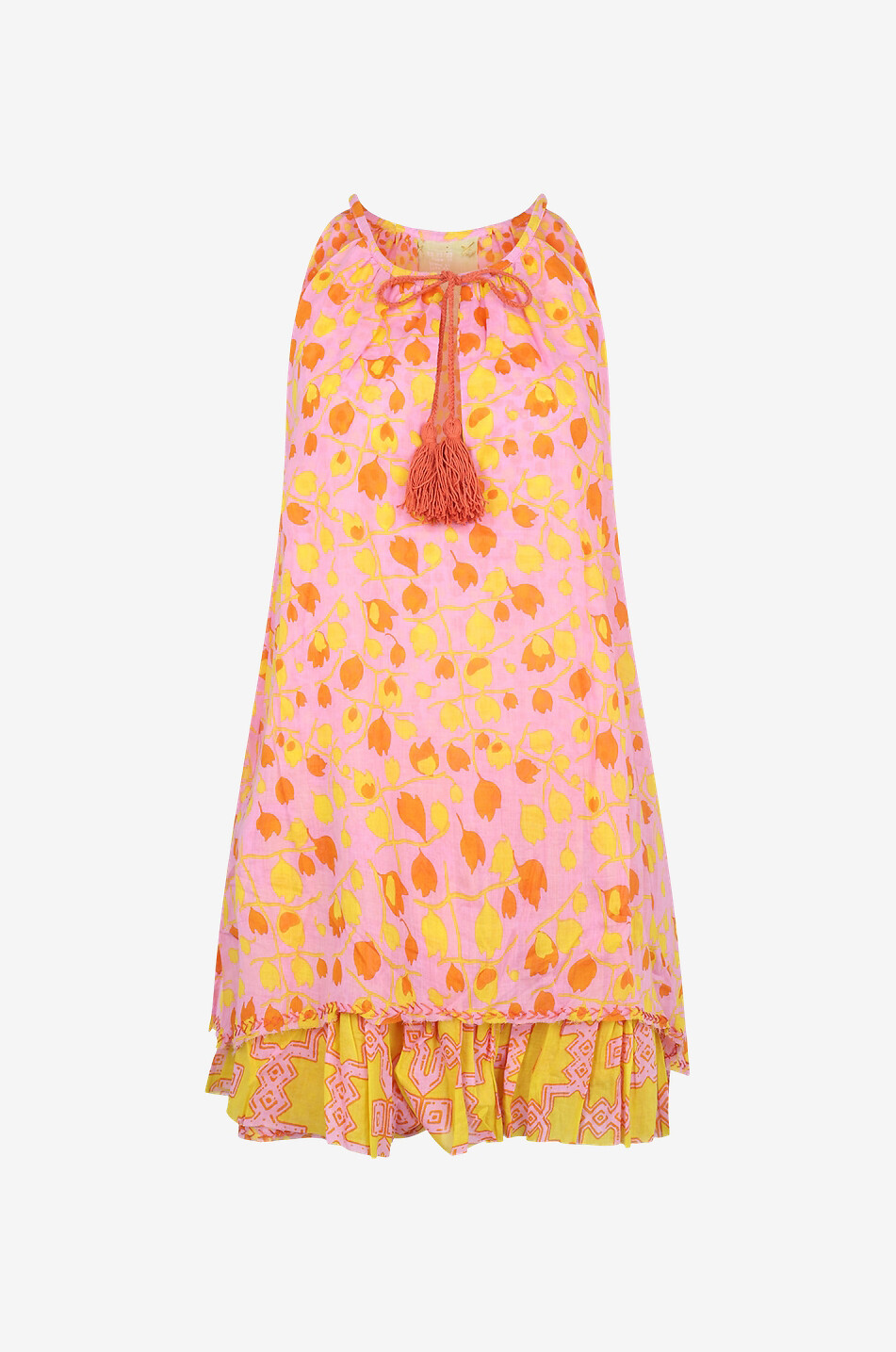 YVONNE S Kurzes Strandkleid aus Leinen Lollipop Mini Damen BUNT 1