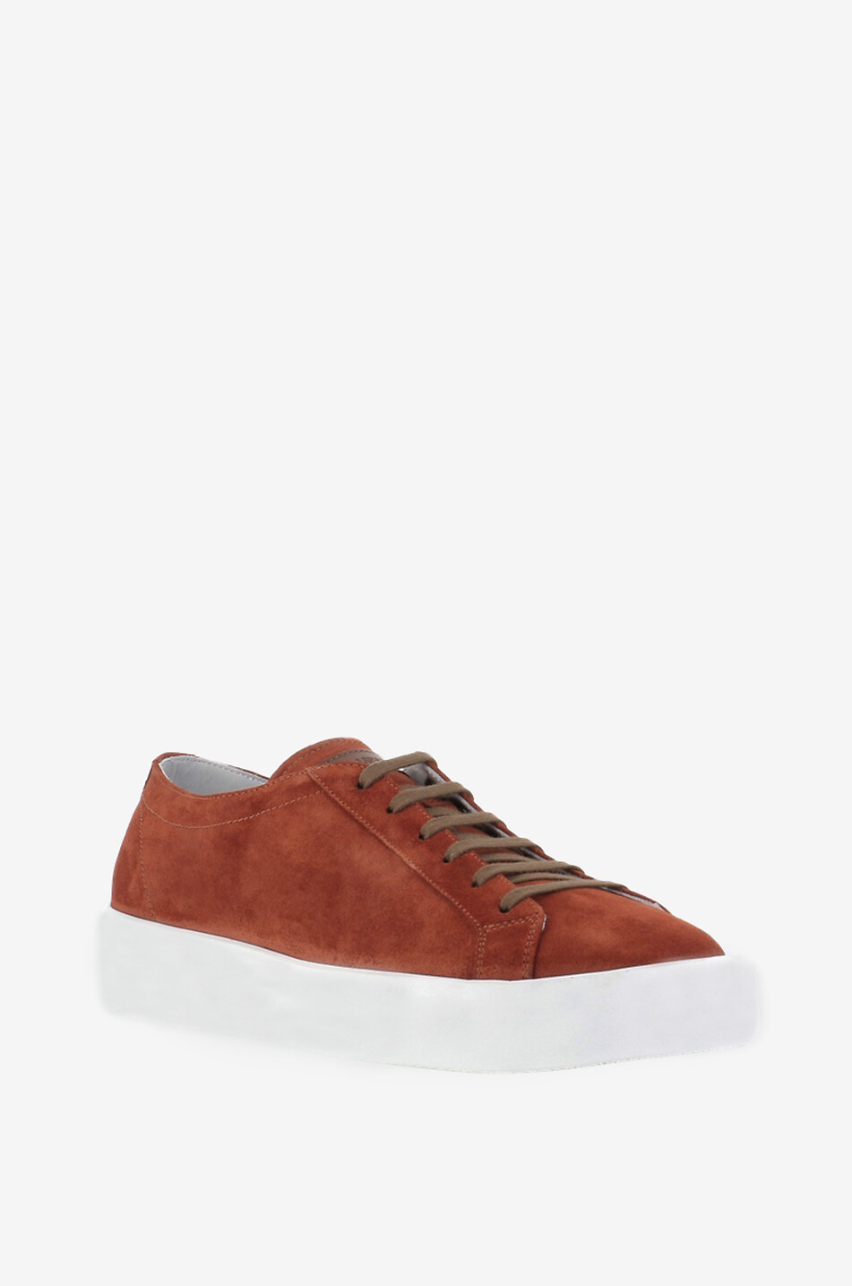 Niedrige Schnürsneakers aus Wildleder