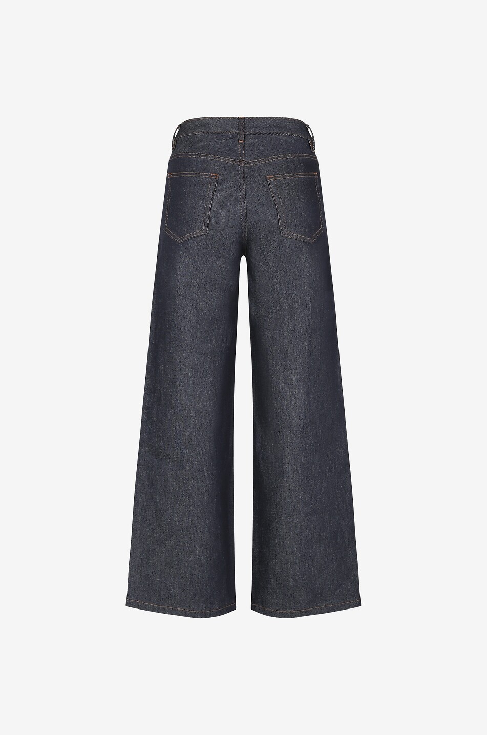 A.P.C. Dunkle weite Jeans mit hoher Taille Elisabeth Indigo Damen DUNKELBLAU 2