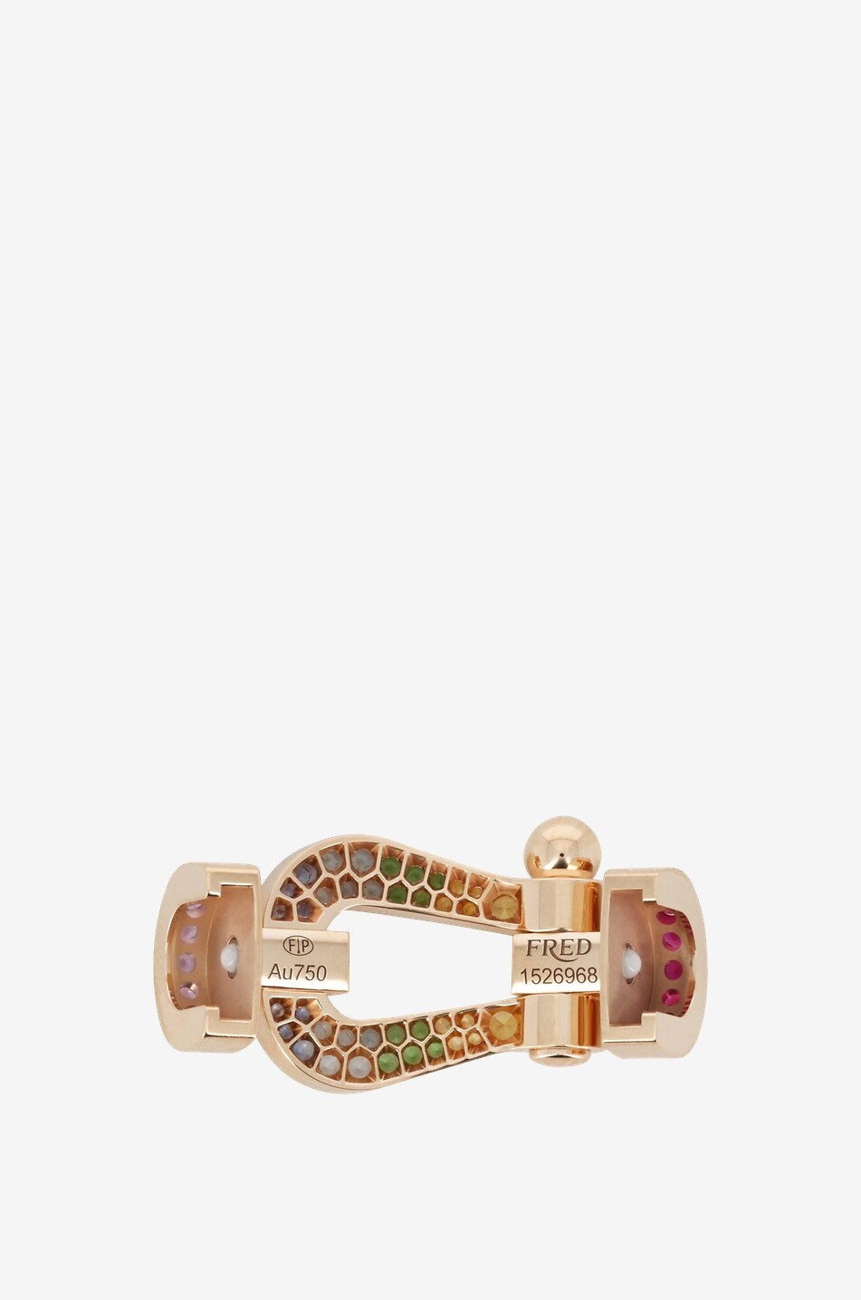 FRED PARIS Force 10 LM pink gold and precious stones buckle Women MULTI COLOURED 2