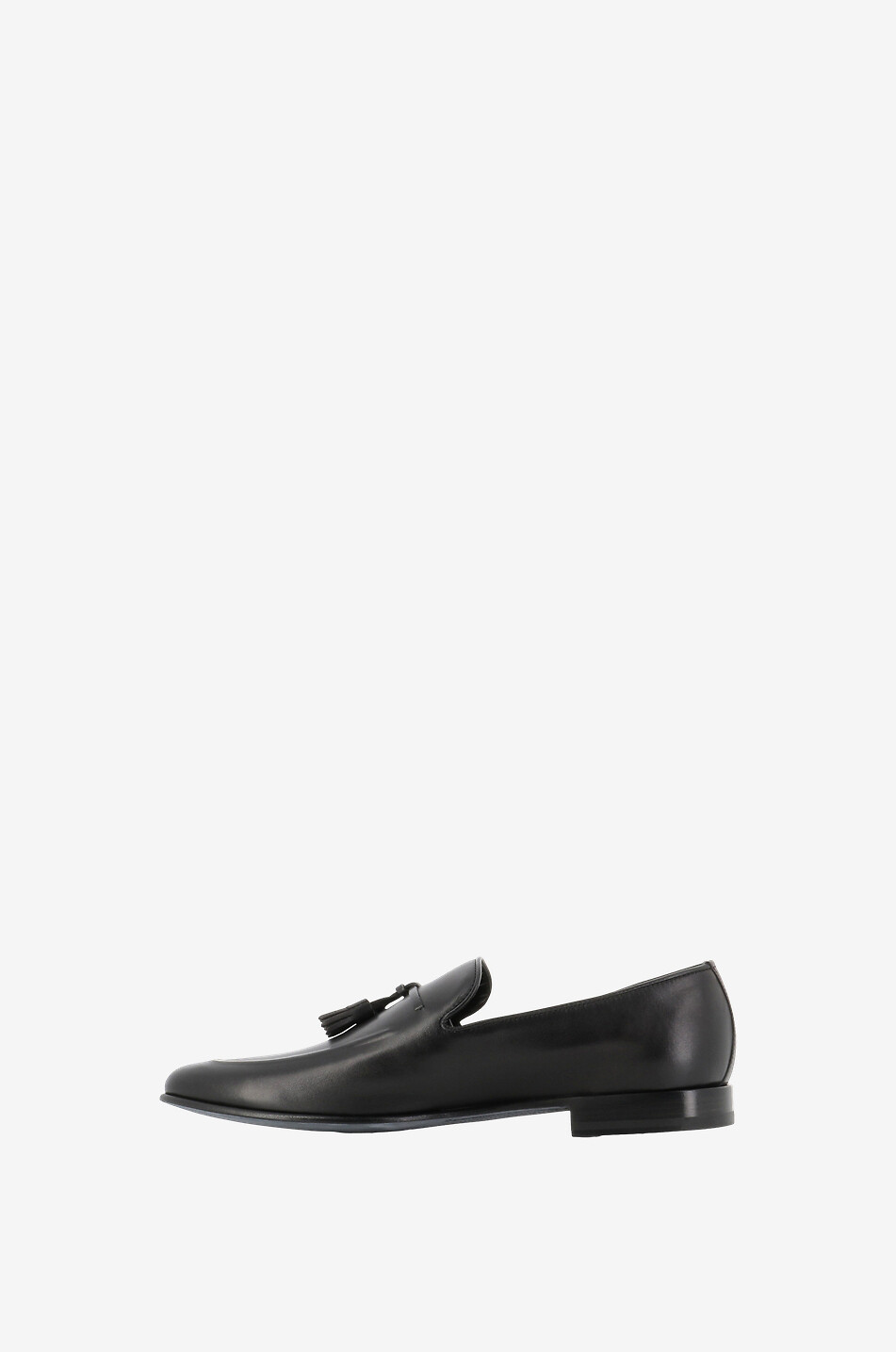 BARRETT Leather tassel loafers Men BLACK 3