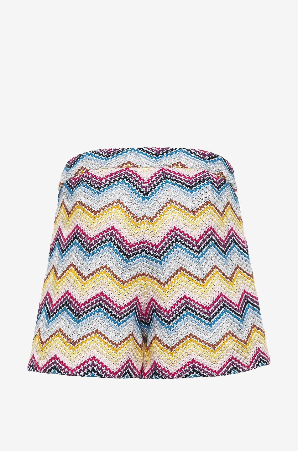 Herringbone knit girl's tailored shorts