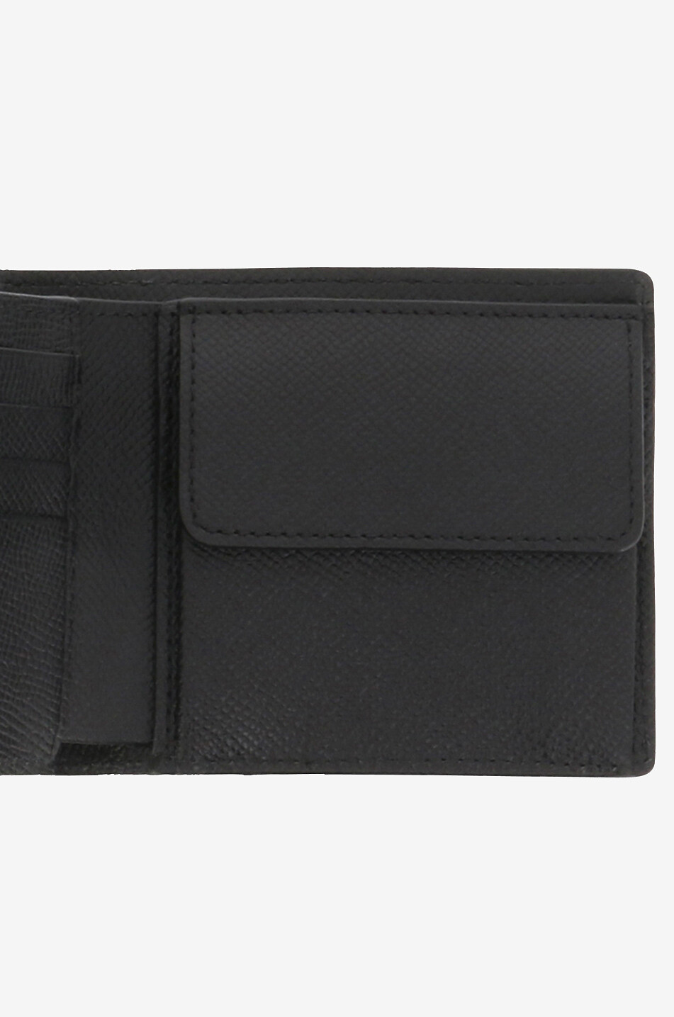BURBERRY Kompakte Brieftasche aus genarbtem Leder TB CC Bill Coin Herren SCHWARZ 3
