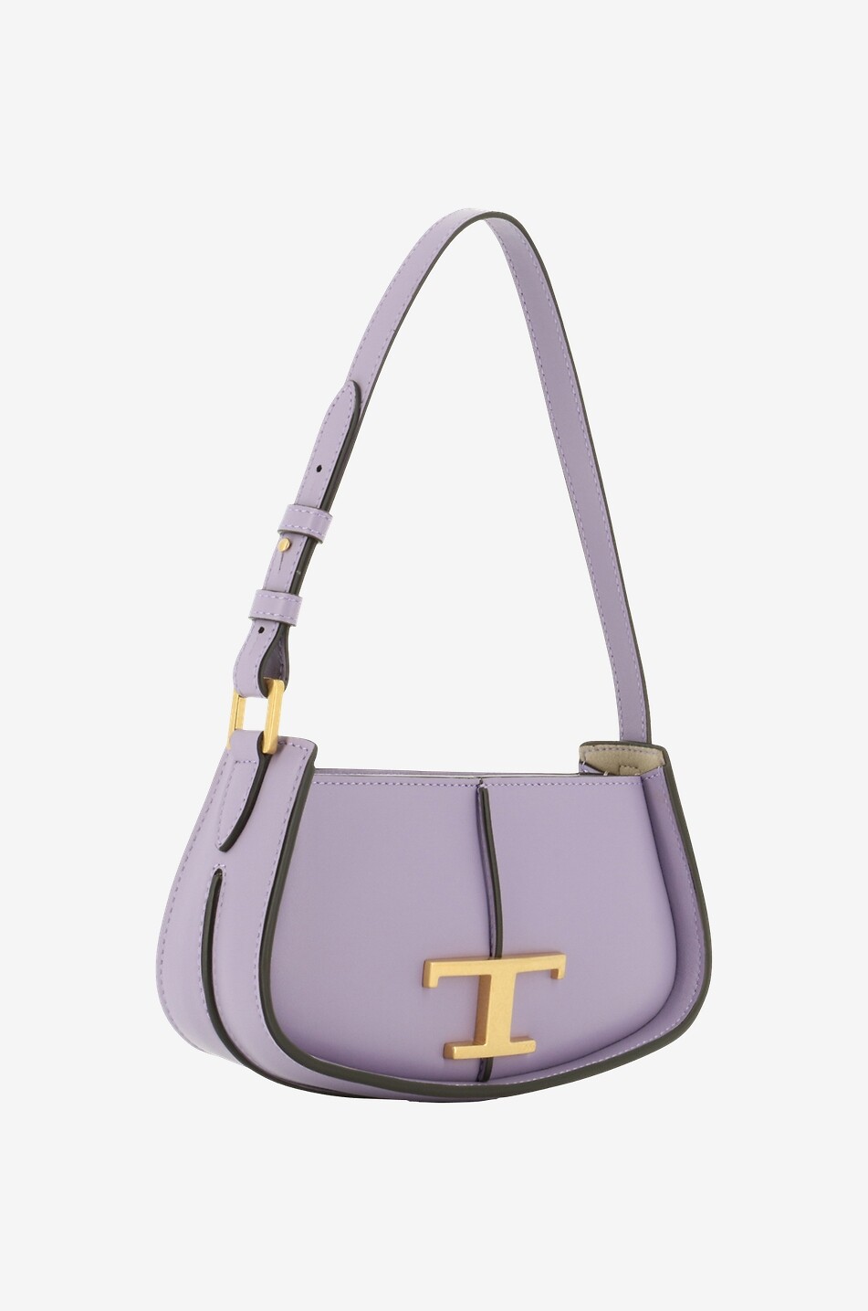 TOD'S Sac porté épaule en cuir lisse T Timeless Micro Femme VIOLET 2