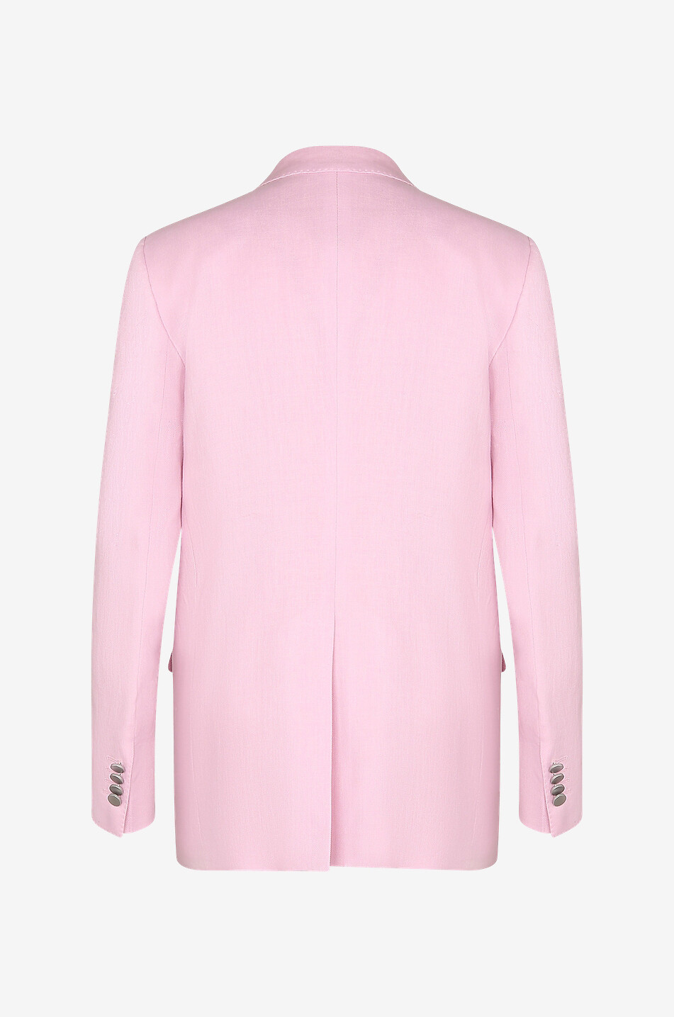 Jasmine double-breasted straight fit linen blazer
