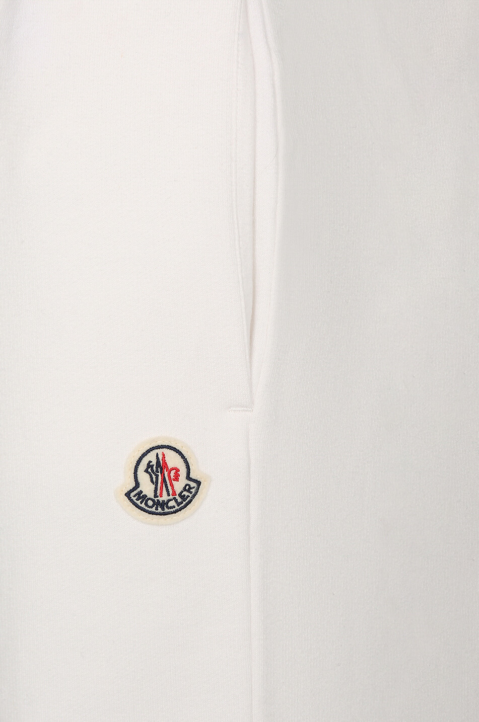 MONCLER Pantalon de jogging en molleton logo coq Femme BLANC CASSE 3