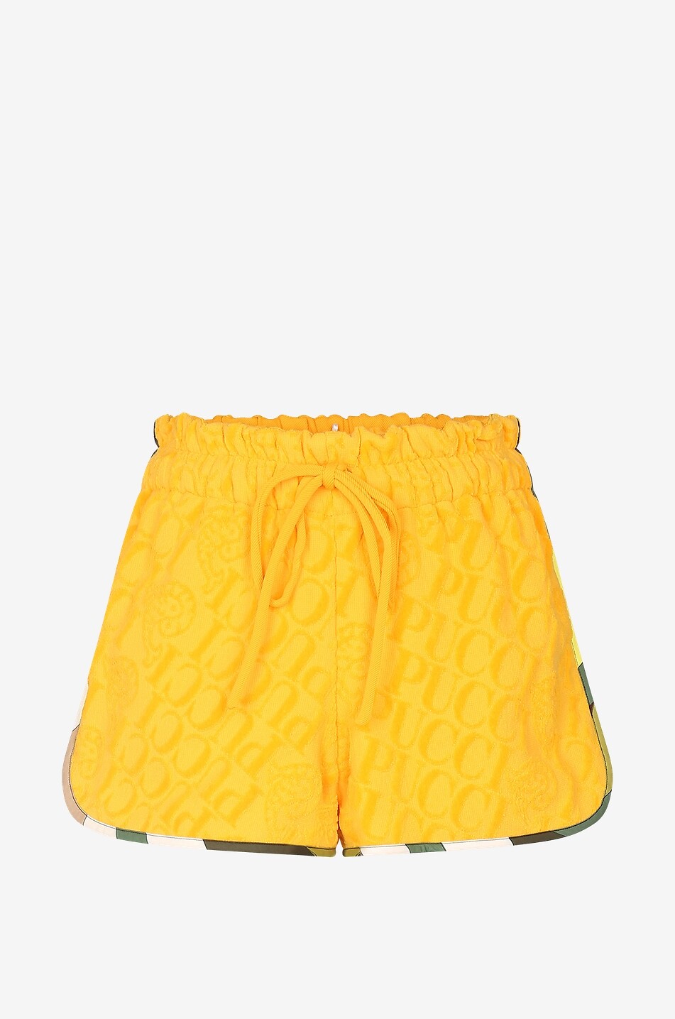 Logo-Jacquard terry shorts