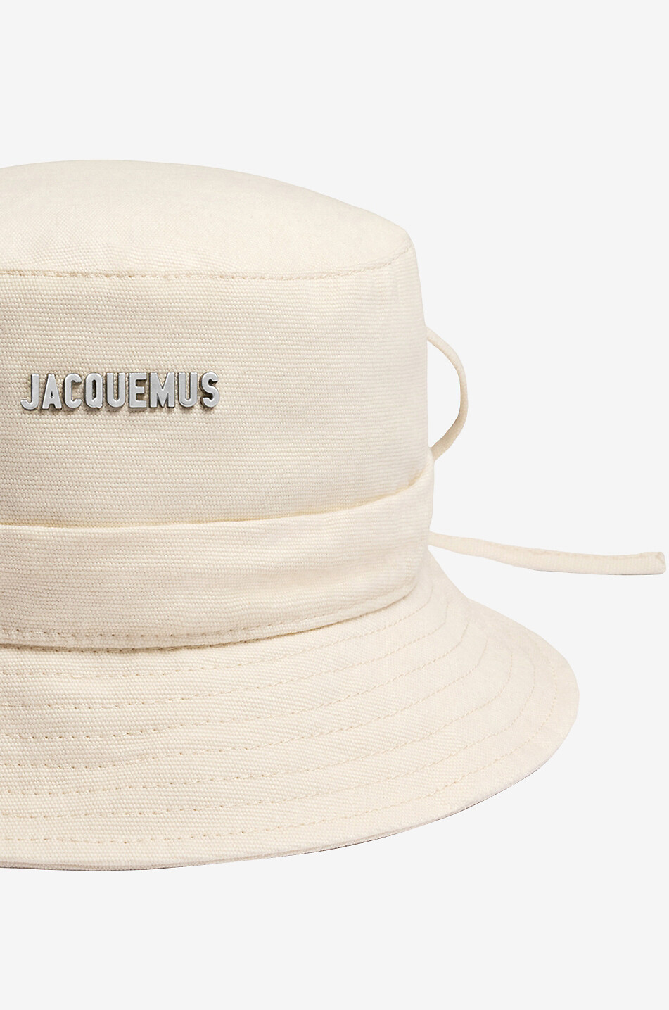 JACQUEMUS Bob uni en coton Gadjo Femme BLANC CASSE 3