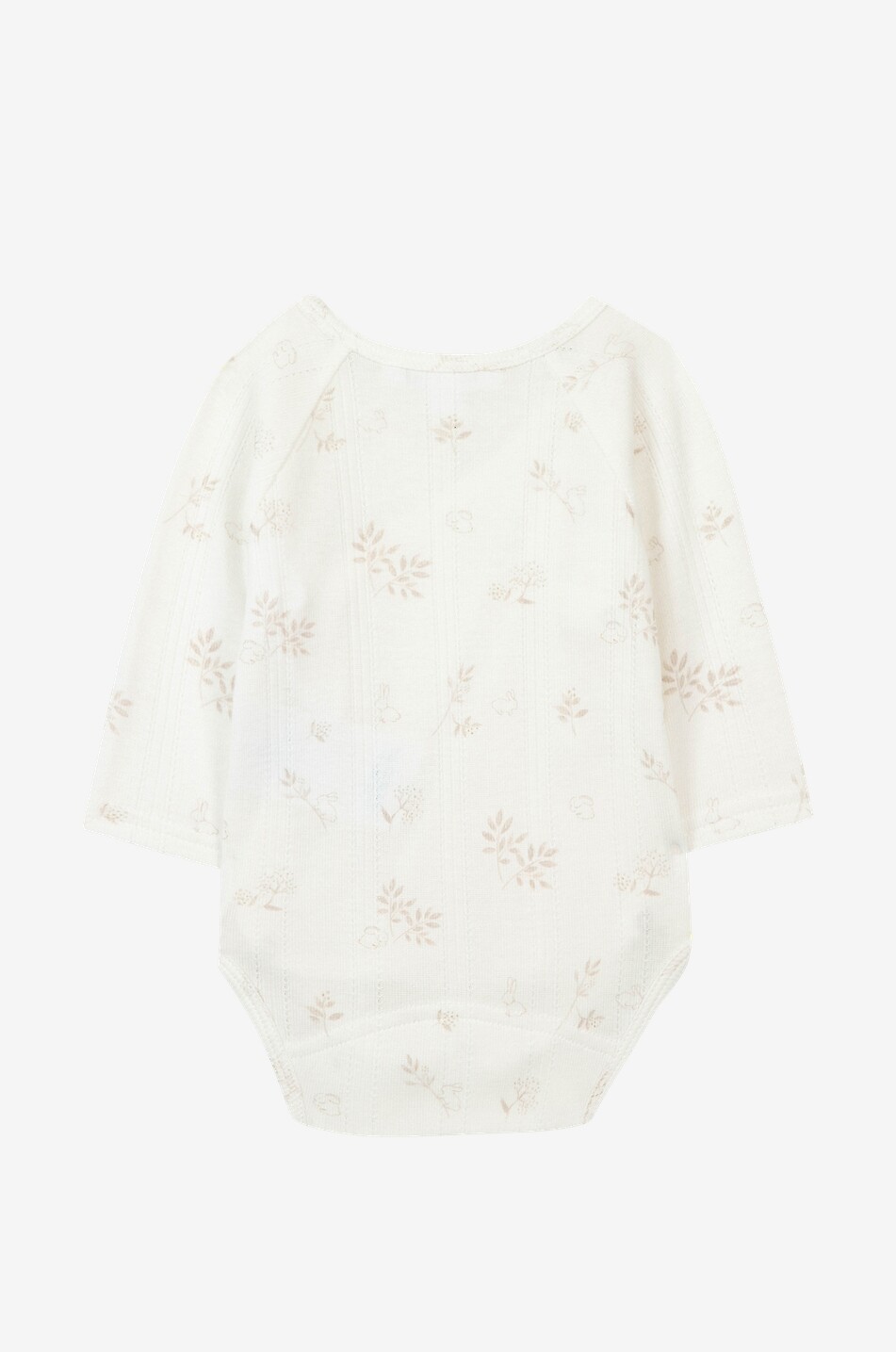 TARTINE ET CHOCOLAT Bunny printed baby jersey body Baby EGGSHELL 2