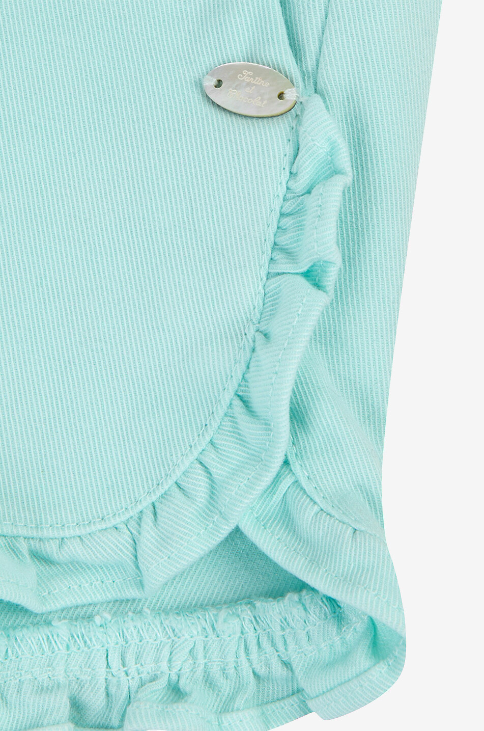 Gerüschte Baby-Shorts aus Twill