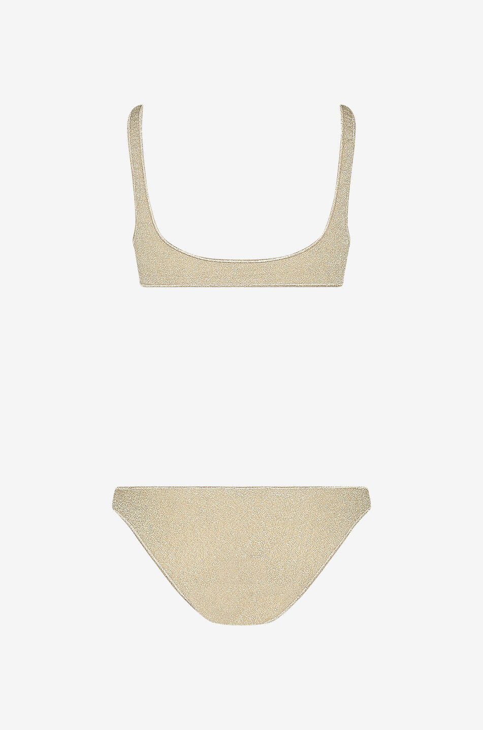 OSEREE Lumière Lurex shelf-bra bikini Women GOLDEN 2