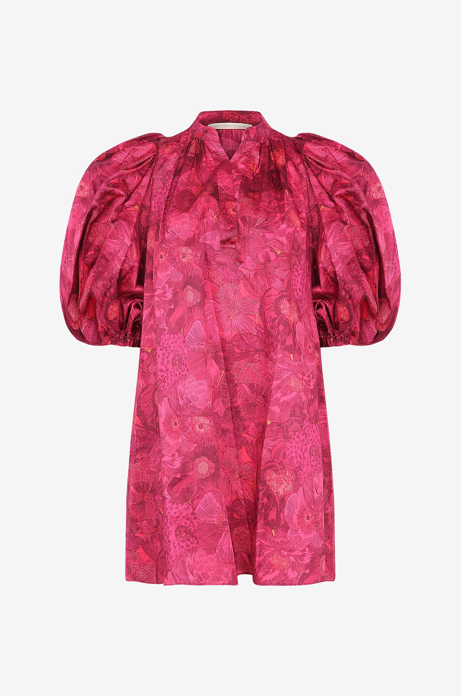 Geblümtes Minikleid mit Puffärmeln Vanessa