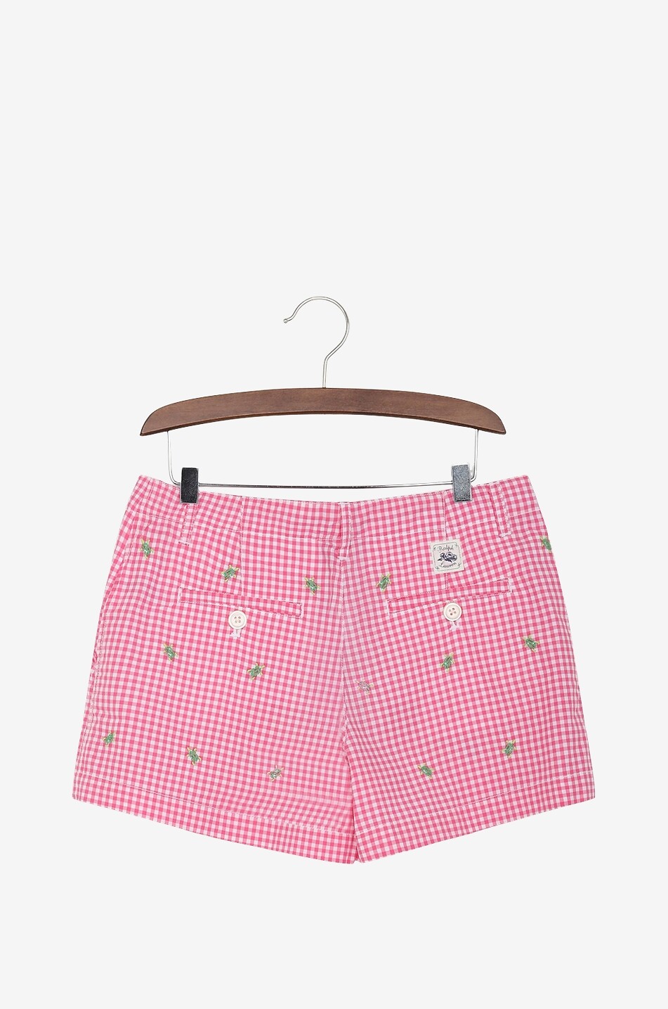 Pink polo shorts on sale