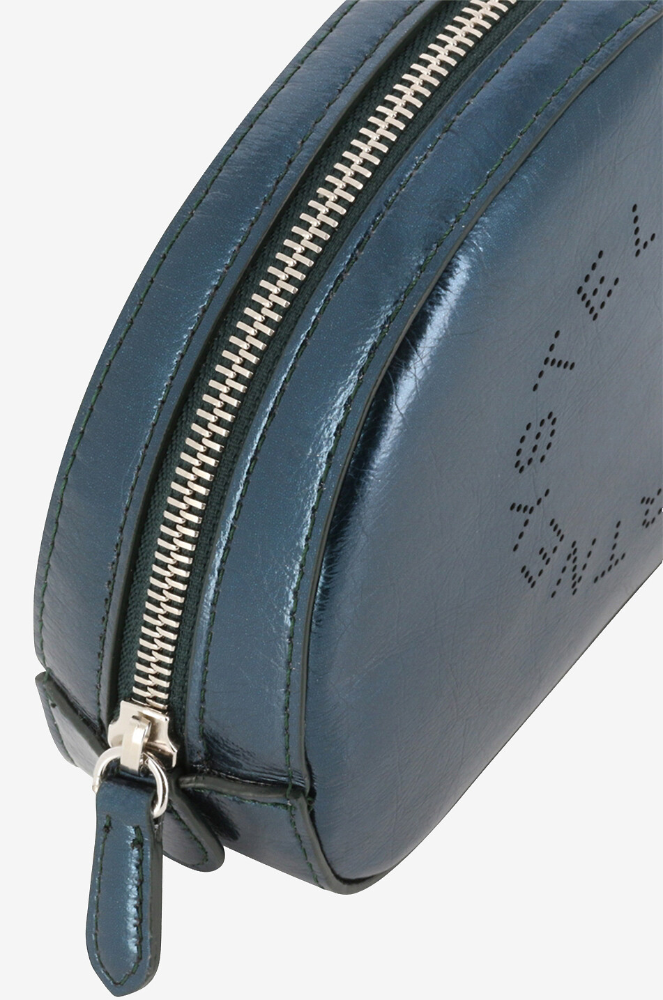 Trousse de maquillage en cuir synthétique métallisé Stella Logo