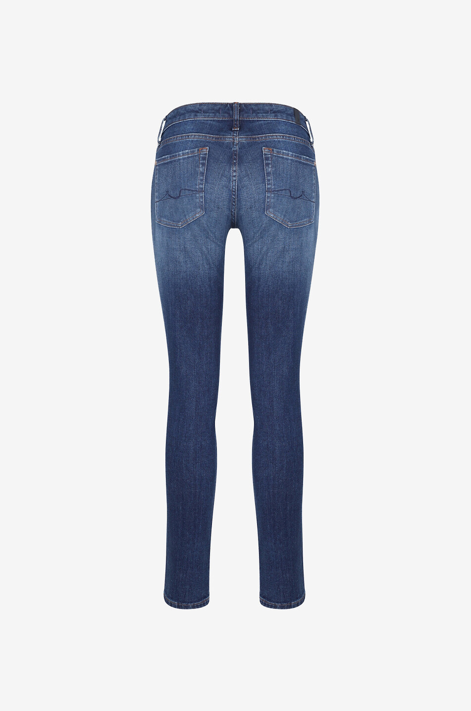7 FOR ALL MANKIND Jean slim en coton Pyper Slim Illusion Force Femme BLEU FONCE 2