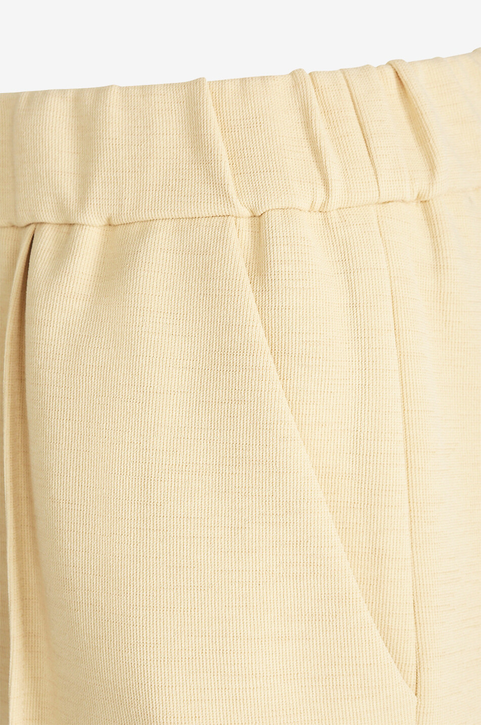 JIL SANDER Hose mit weitem Bein aus kompaktem technischem Jersey Damen BEIGE 3