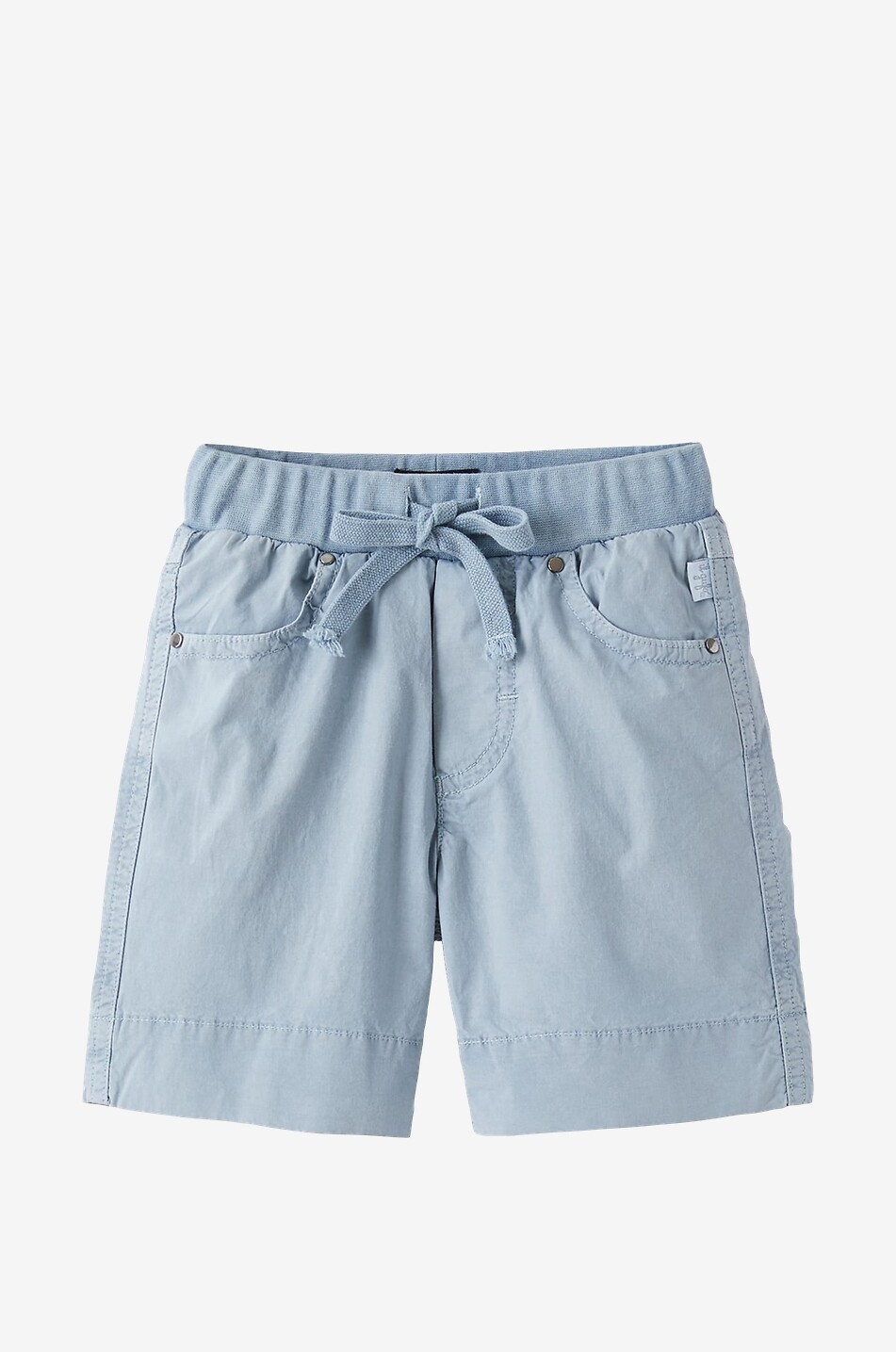 Poplin and jersey baby Bermuda shorts